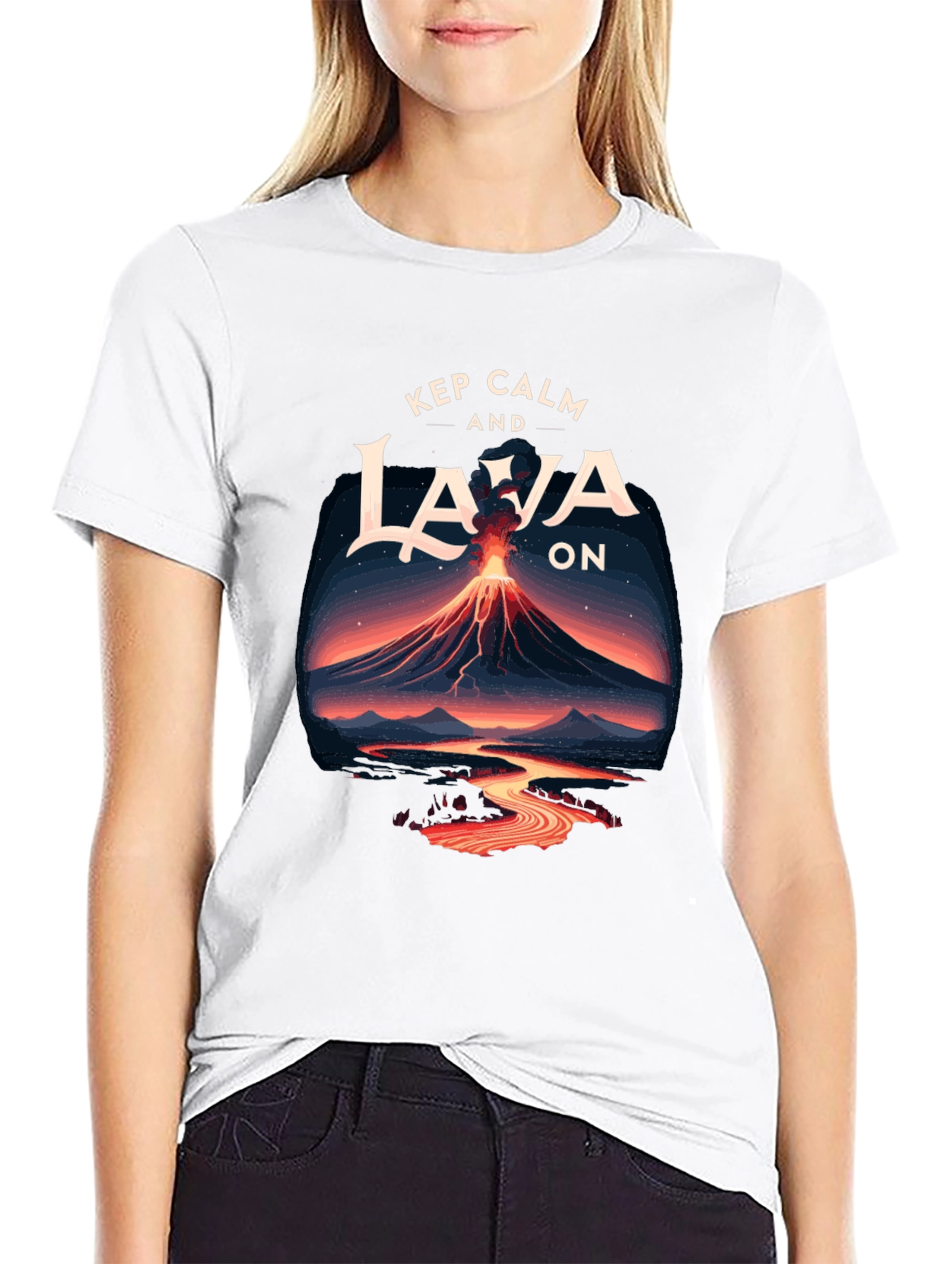 Keep Calm and Lava On Graphic Tee