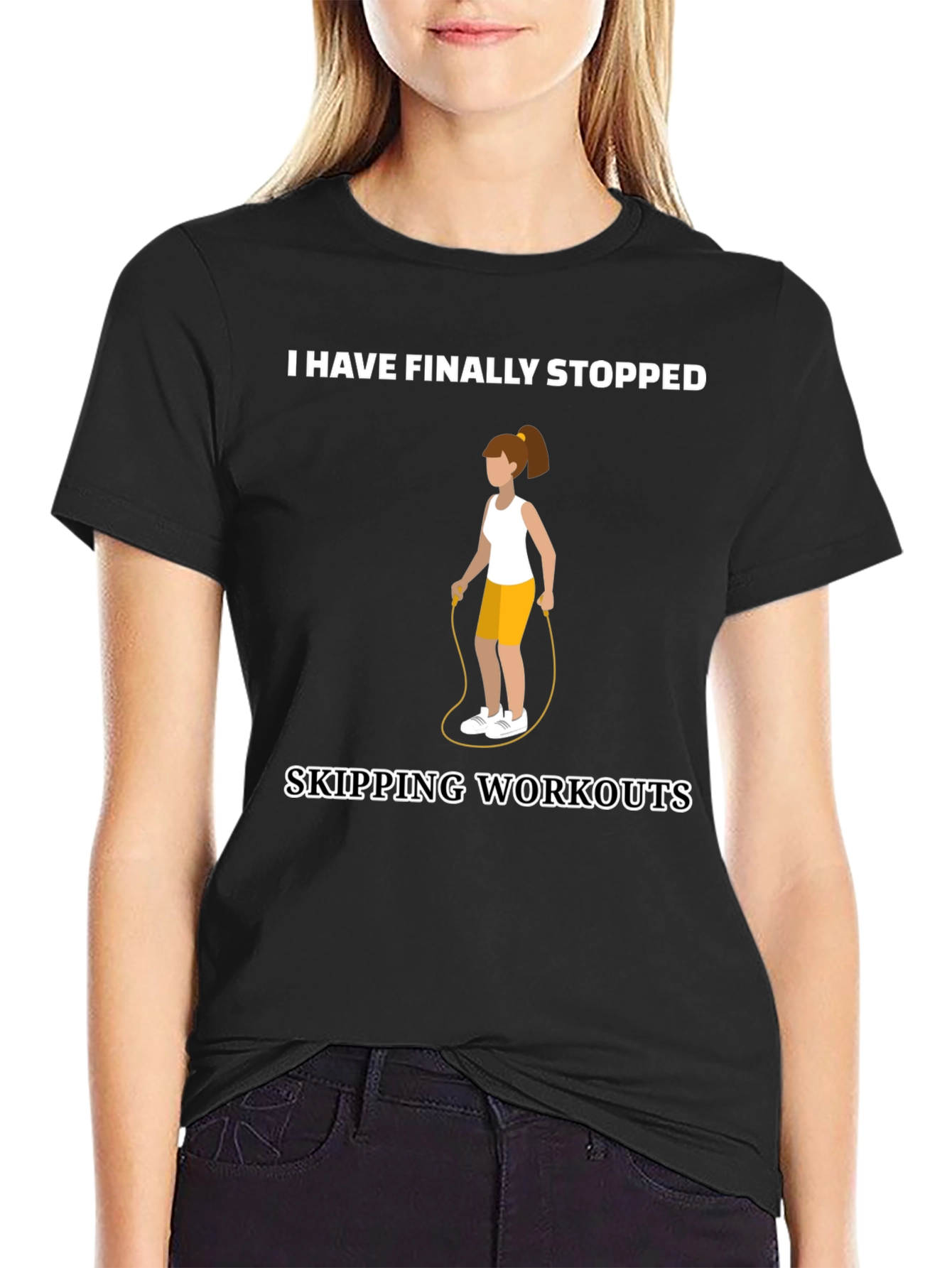 Funny Workout T-Shirt - Skipping Workouts