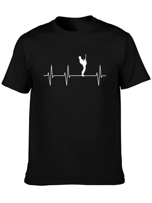 Guitar Heartbeat T-Shirt - Musicians Pulse