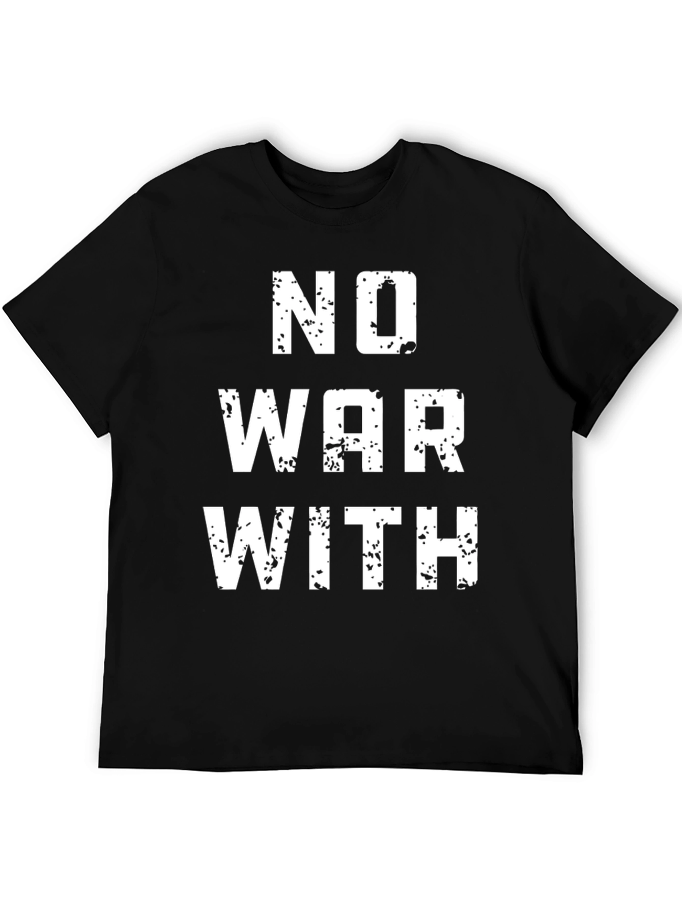 No War With T-Shirt - Black Graphic Tee