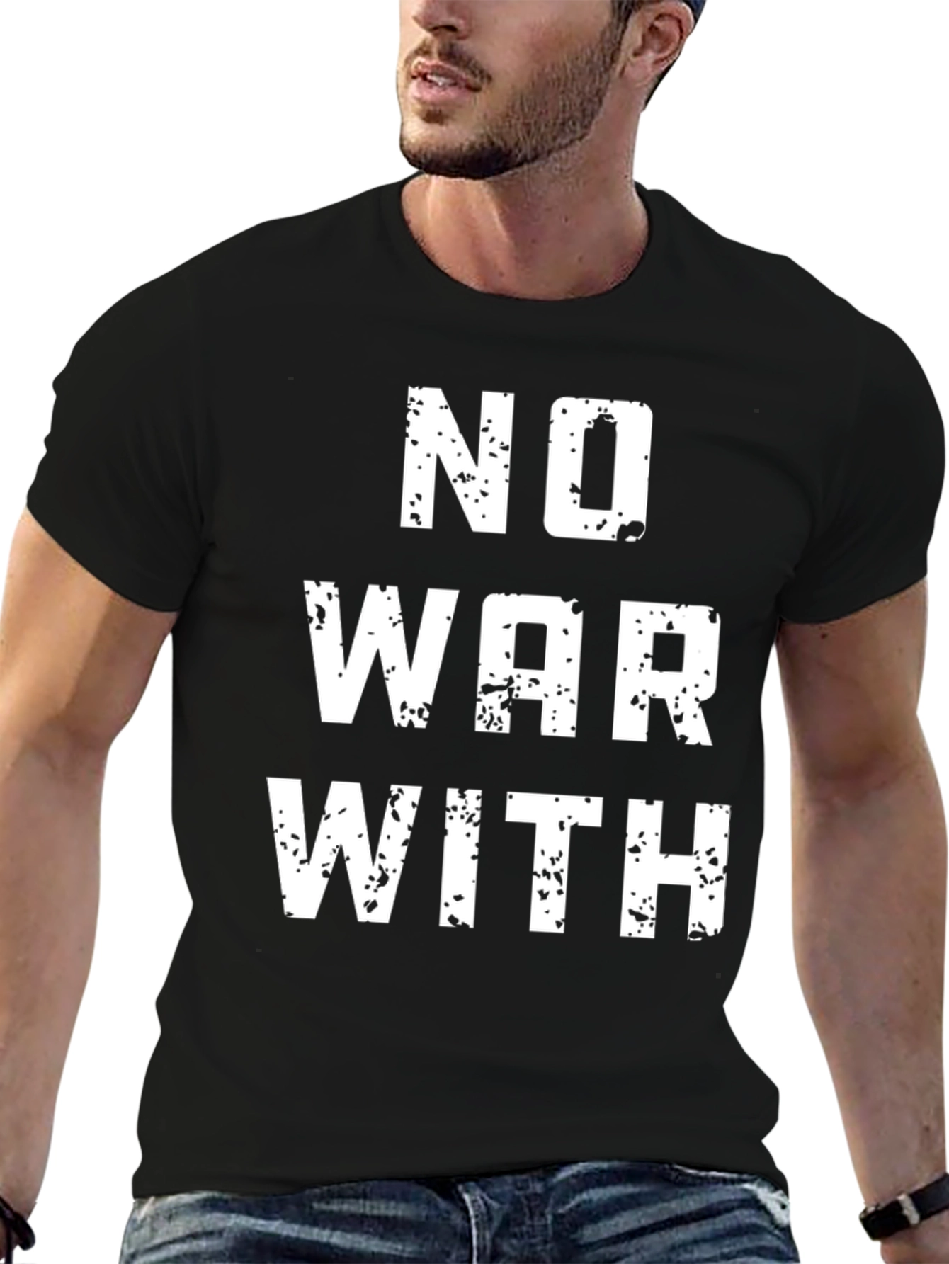 No War With T-Shirt - Black Graphic Tee