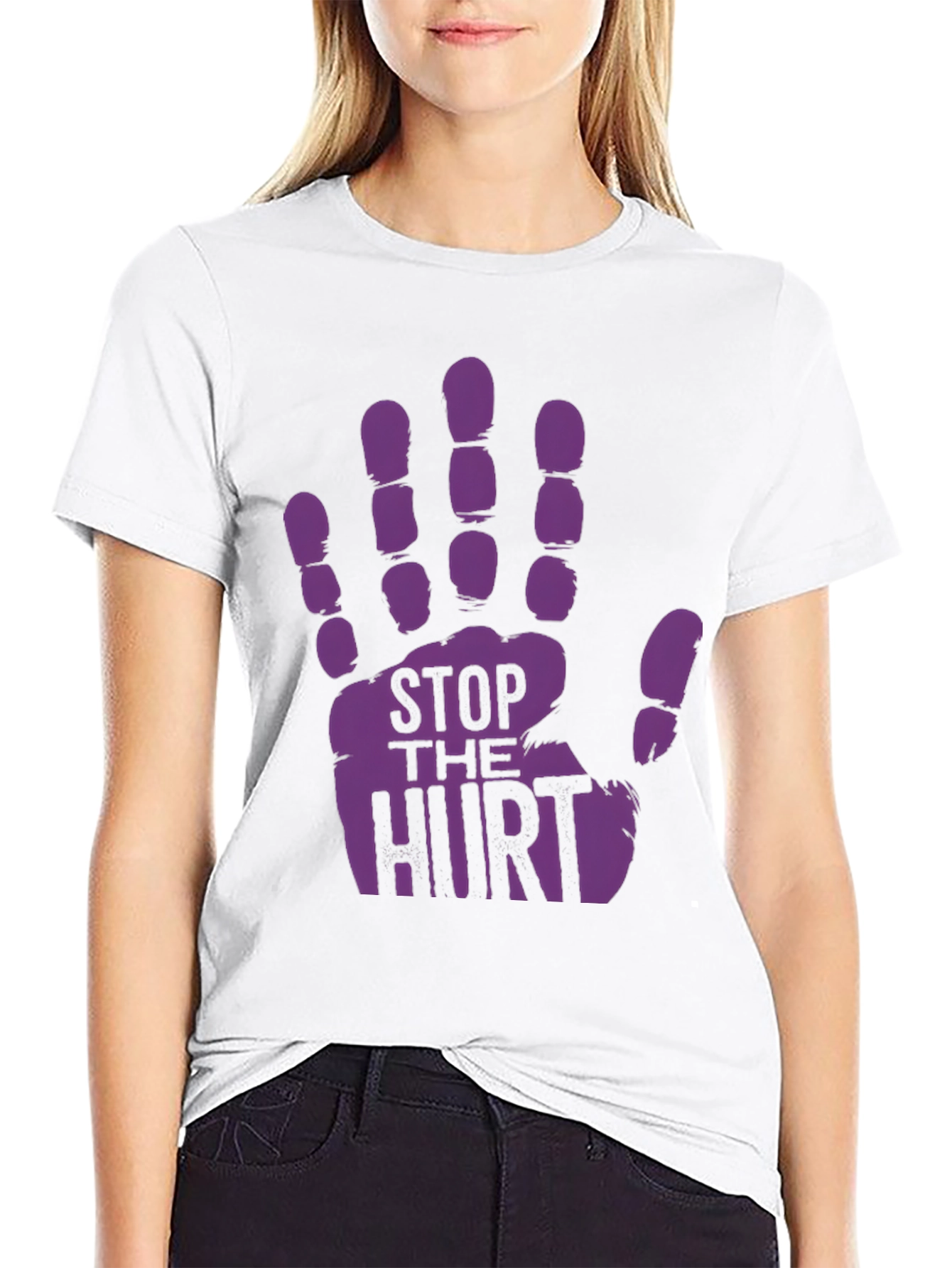 Stop the Hurt T-Shirt - Awareness Tee