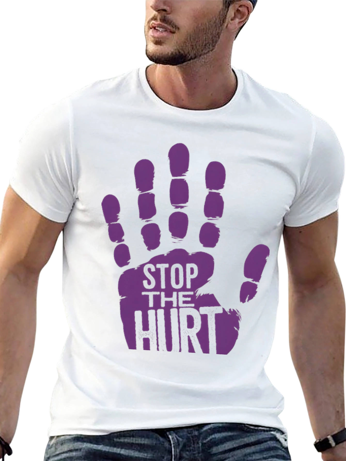 Stop the Hurt T-Shirt - Awareness Tee