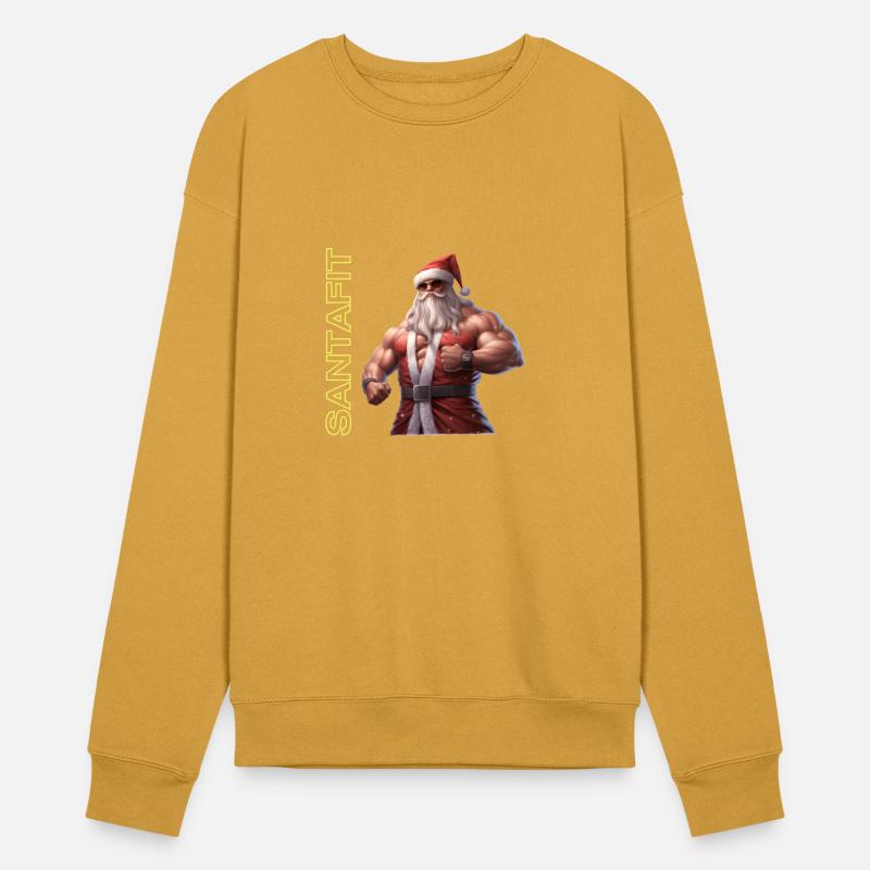 "Unisex Santa Fitness T-Shirts: Sporty Christmas