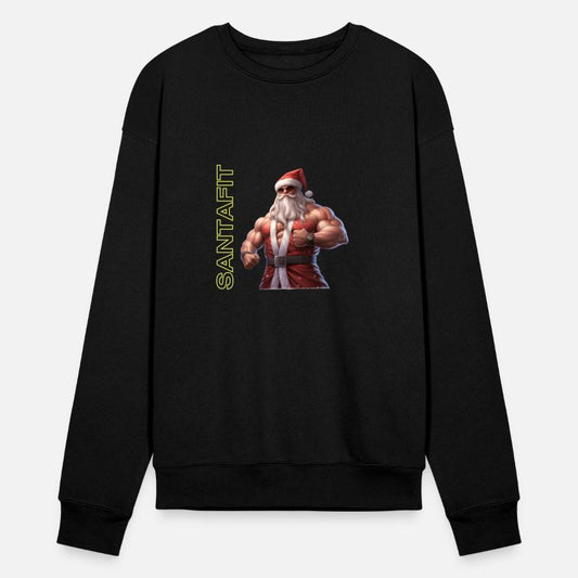 "Unisex Santa Fitness T-Shirts: Sporty Christmas