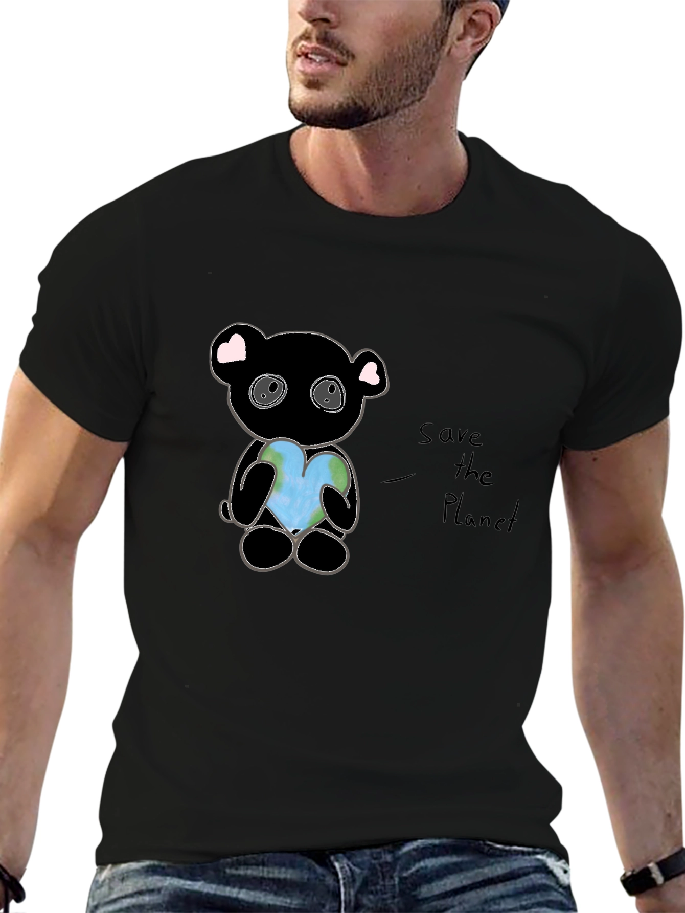 Save the Planet Panda Graphic T-Shirt