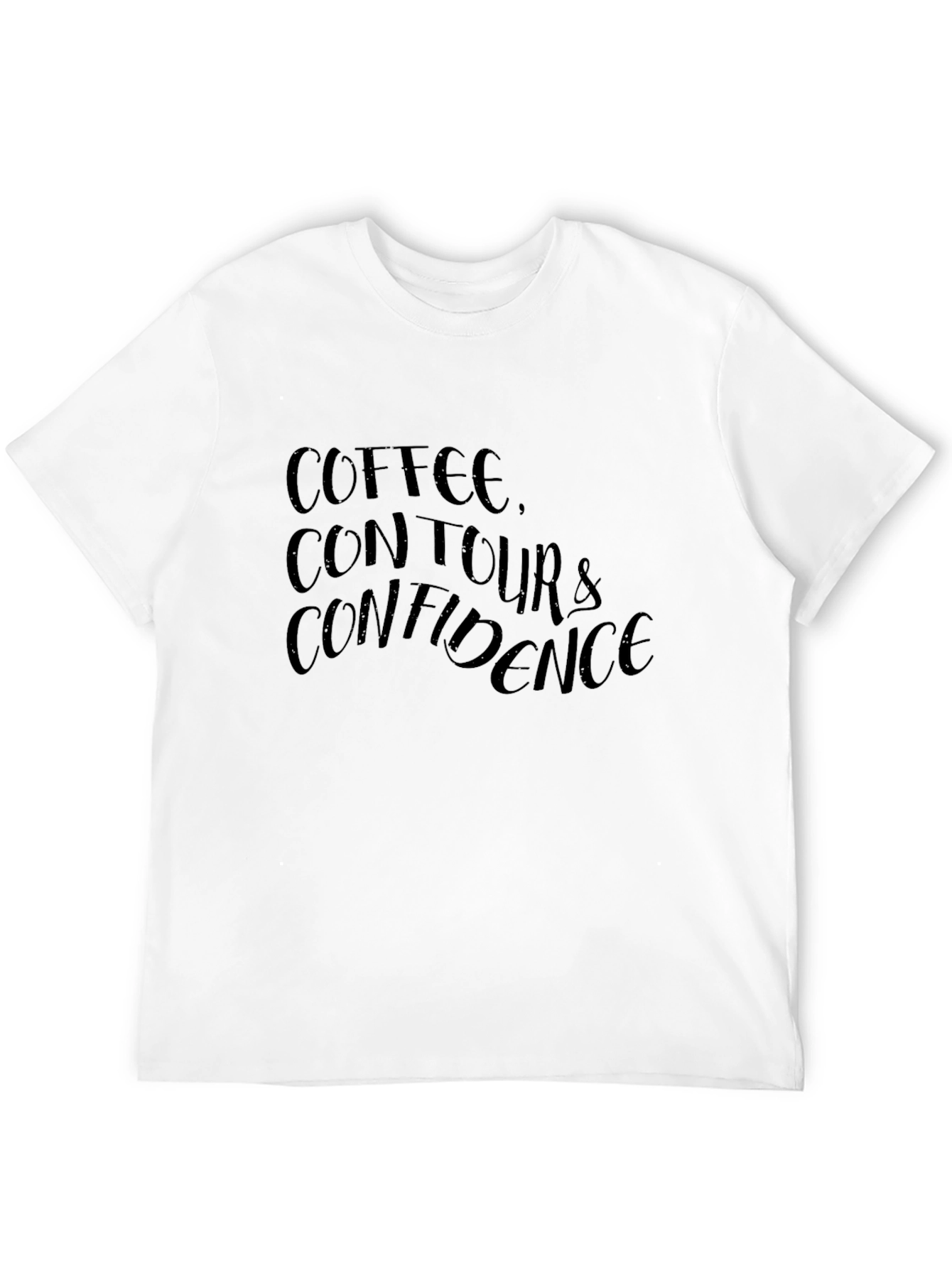 Coffee Contour Confidence Graphic T-Shirt