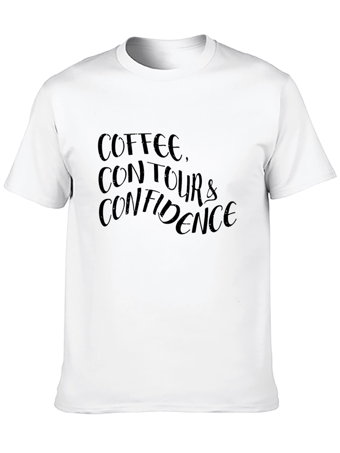 Coffee Contour Confidence Graphic T-Shirt