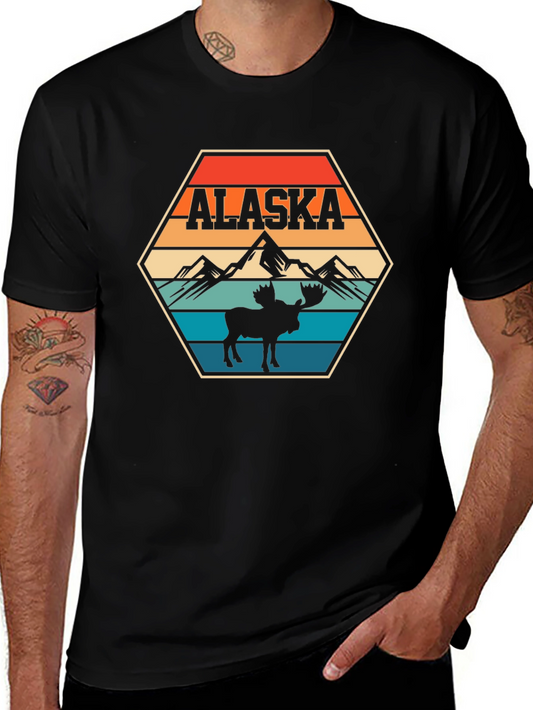 Alaska Moose Mountain Graphic Tee