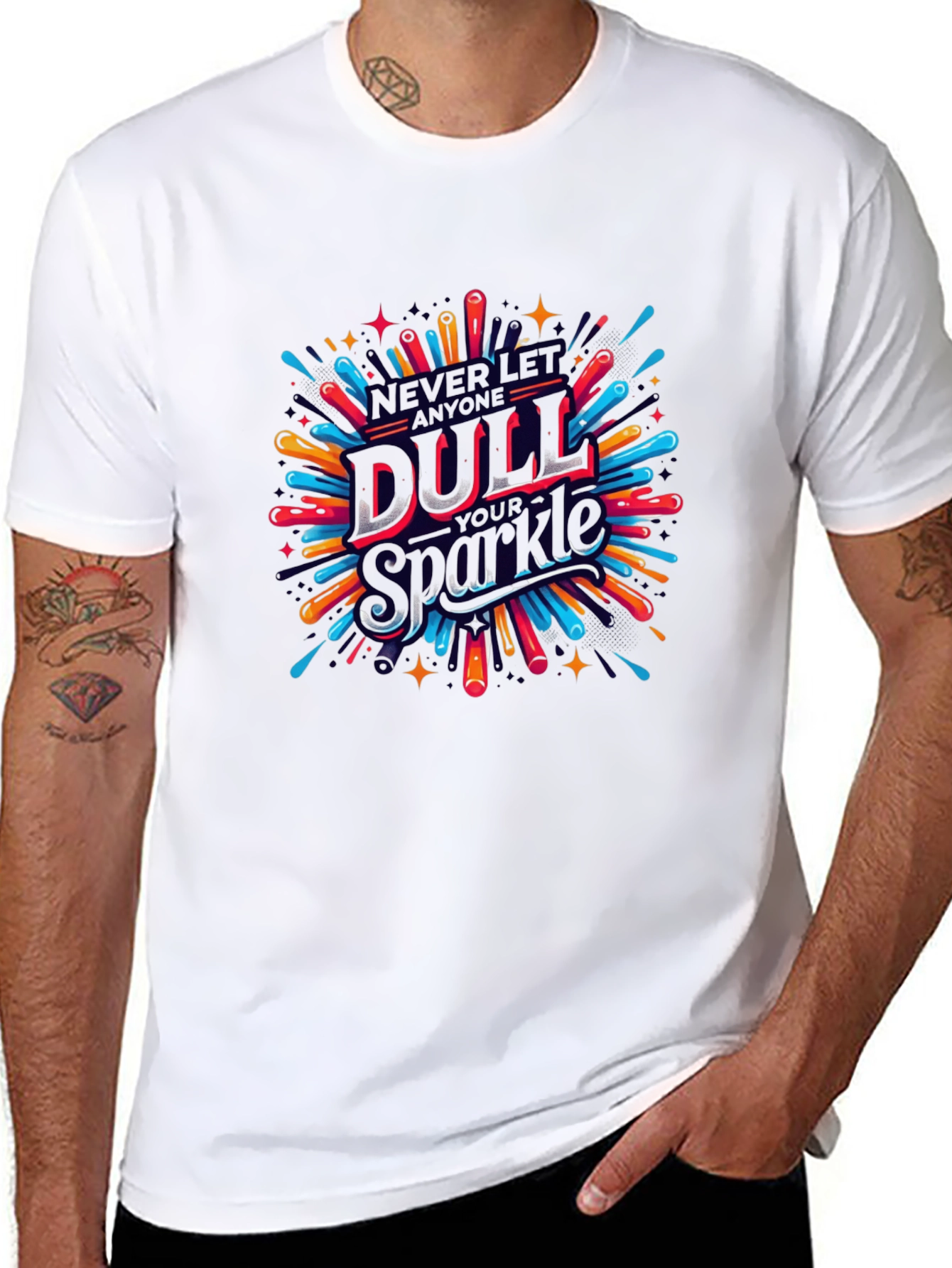 Never Let Anyone Dull Your Sparkle Black T-Shirt