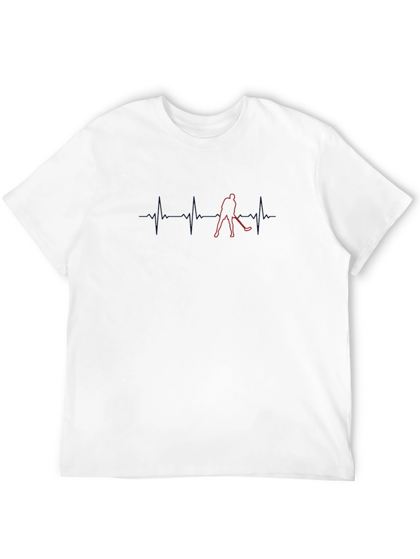 Hockey Heartbeat T-Shirt - Unique Player Design