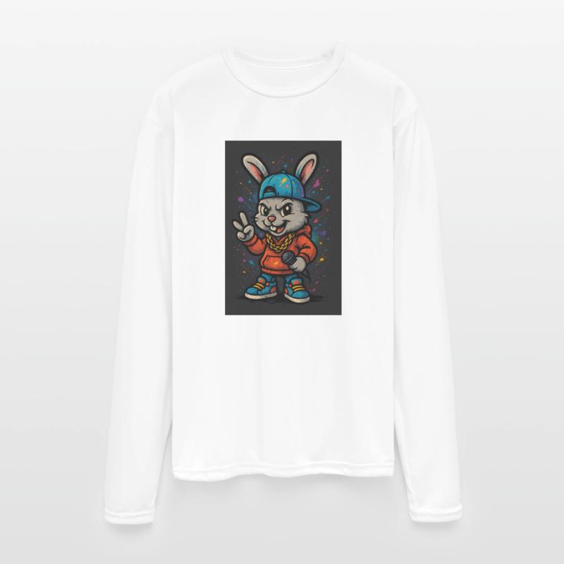 Urban Bunny Rapper Illustration