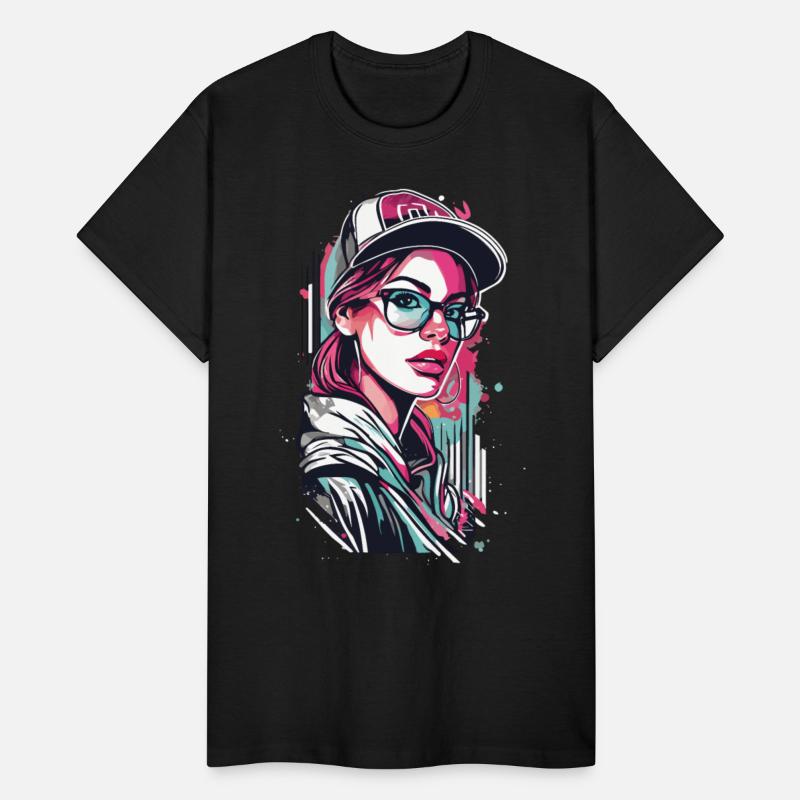 Urban Girl in Pop Art Style