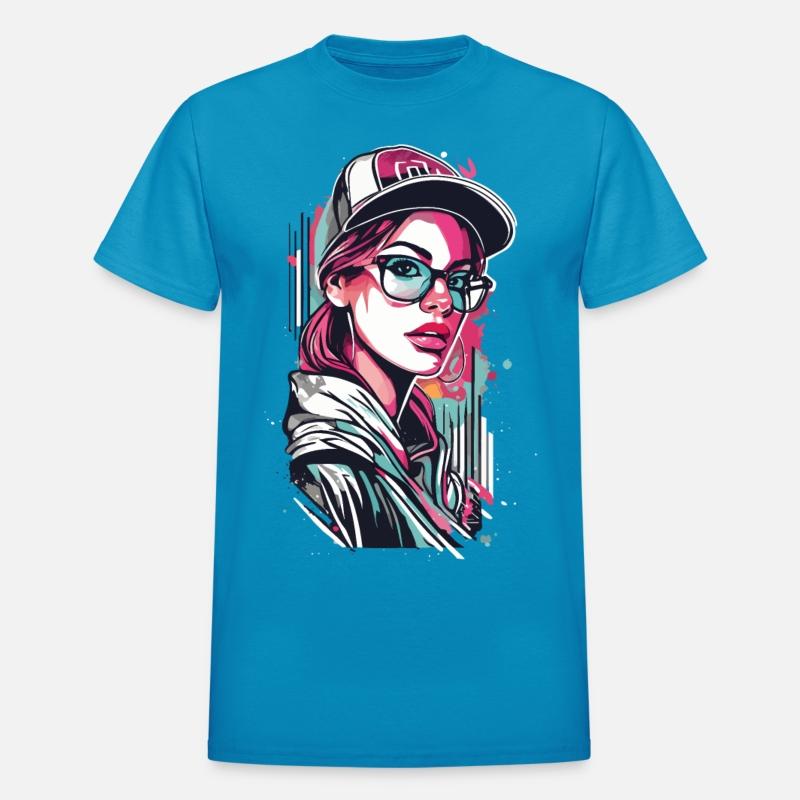 Urban Girl in Pop Art Style