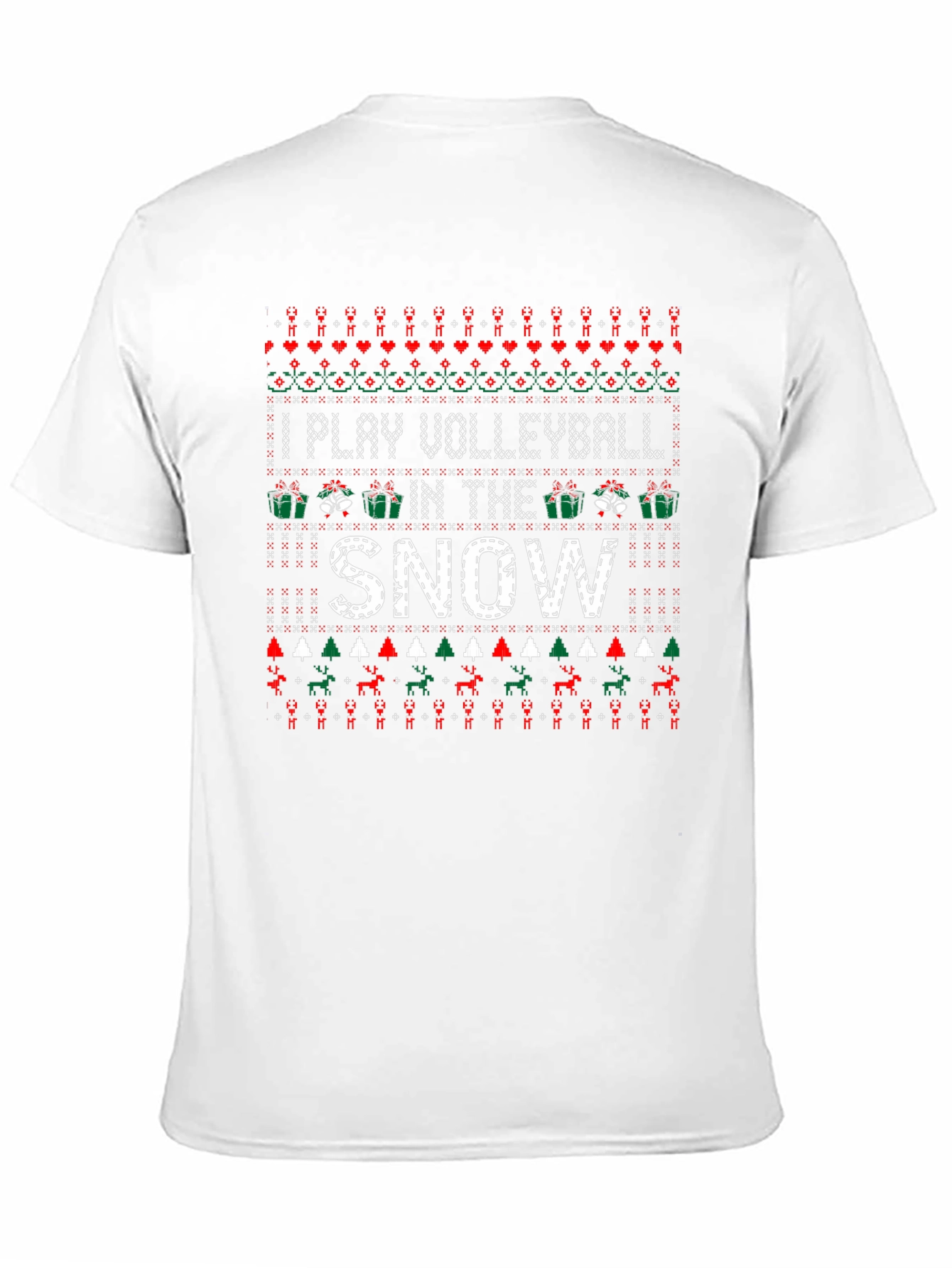 Volleyball in the Snow Ugly Christmas Sweater T-Shirt