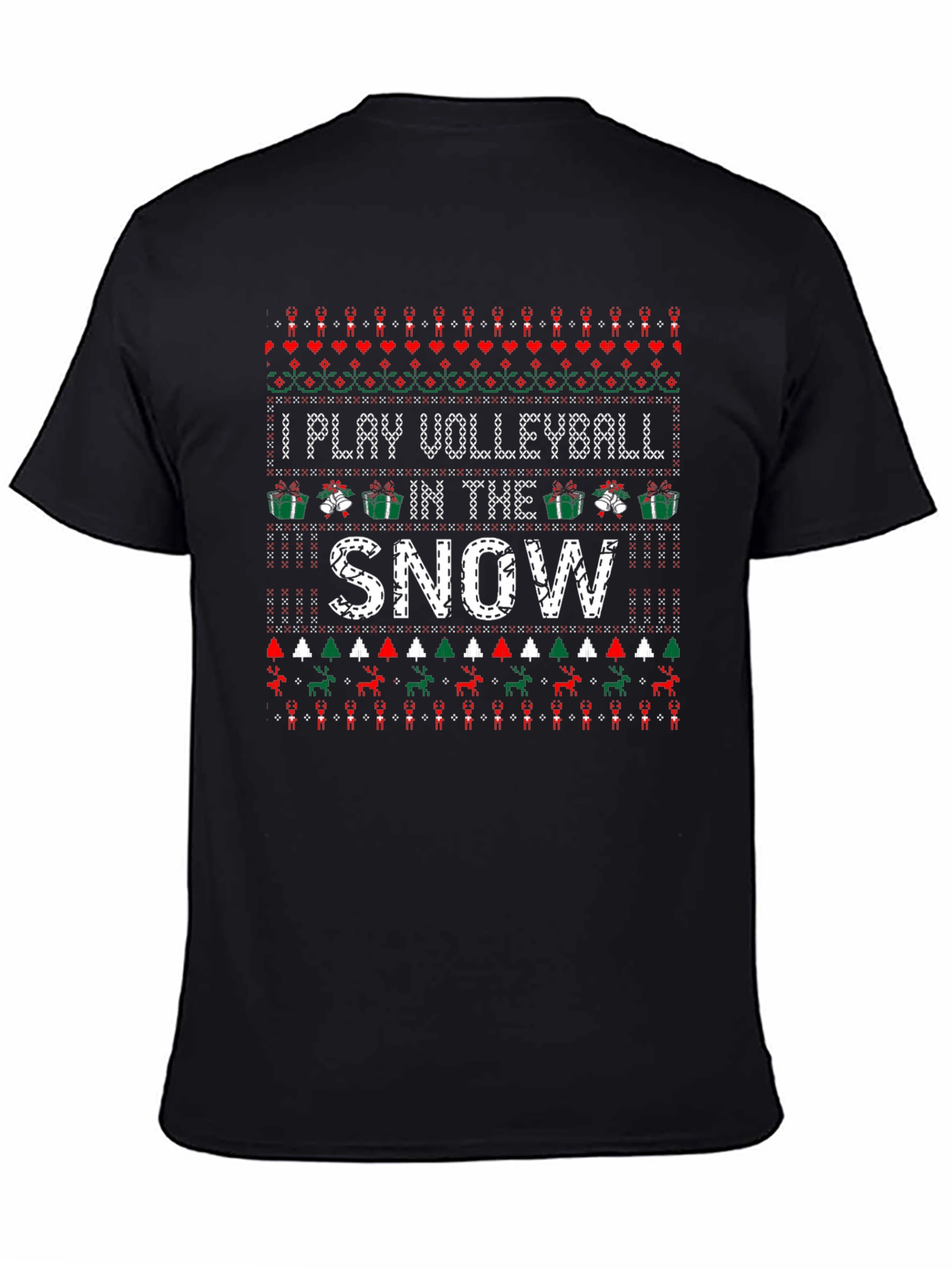 Volleyball in the Snow Ugly Christmas Sweater T-Shirt