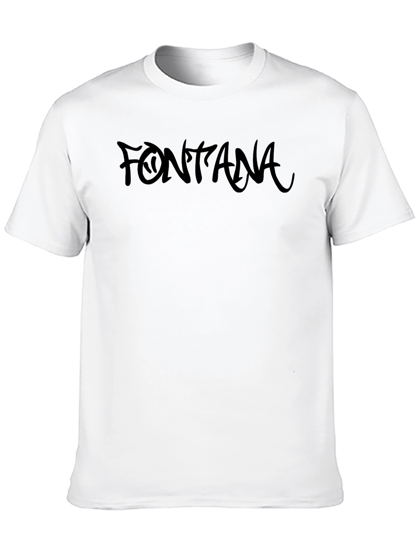 Fontana Graphic Tee - Stylish Mens Black T-Shirt
