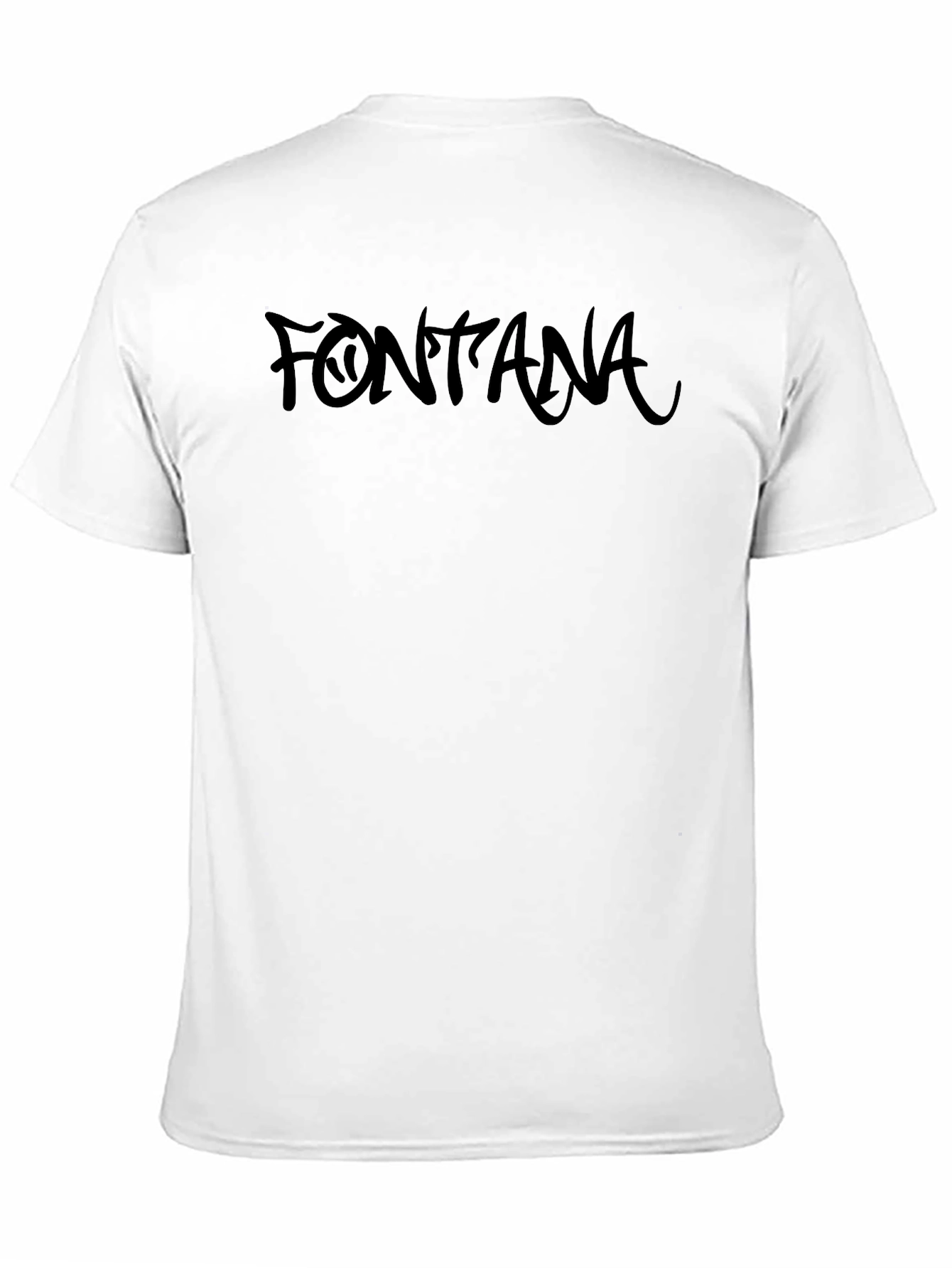Fontana Graphic Tee - Stylish Mens Black T-Shirt