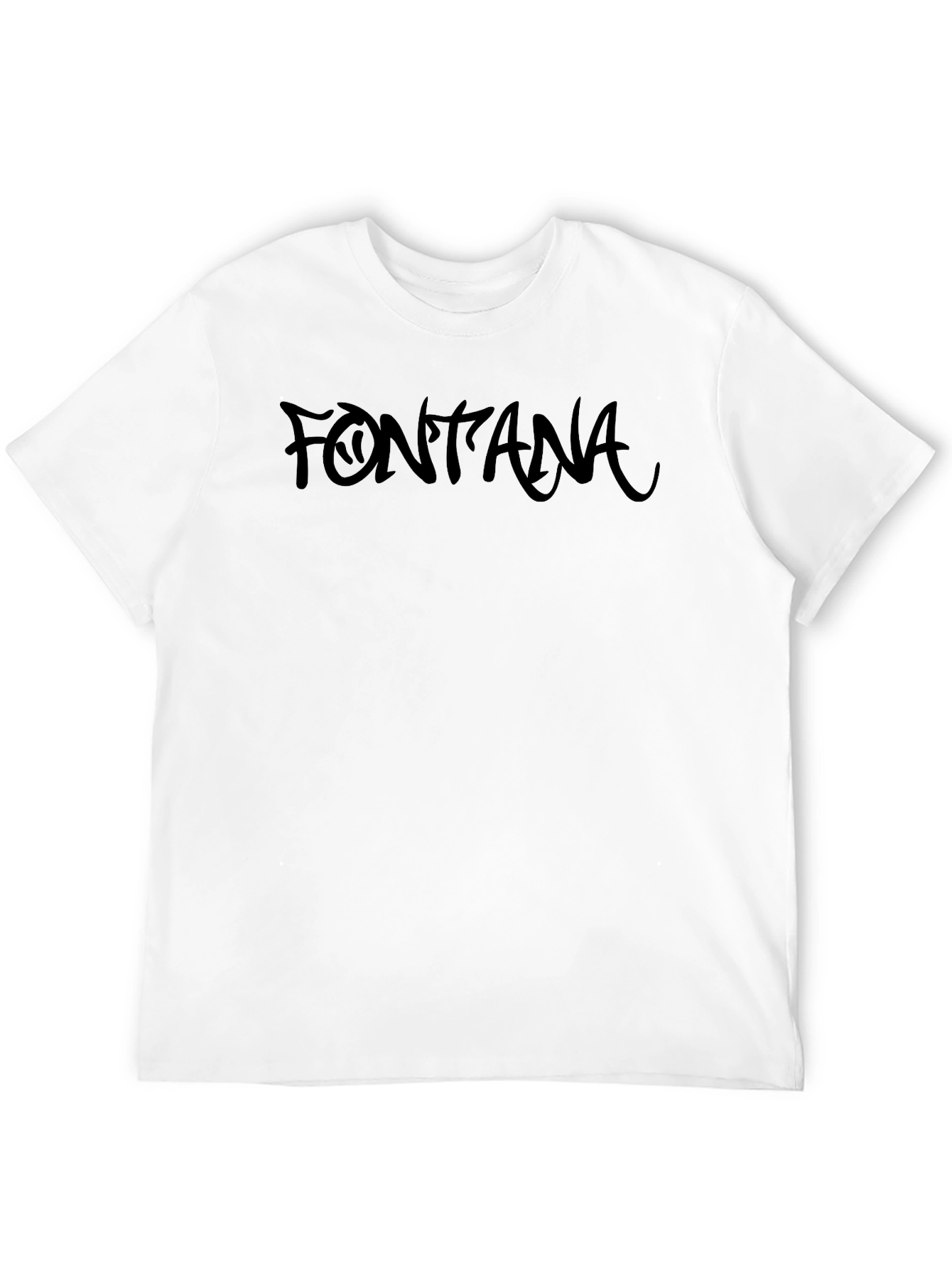 Fontana Graphic Tee - Stylish Mens Black T-Shirt