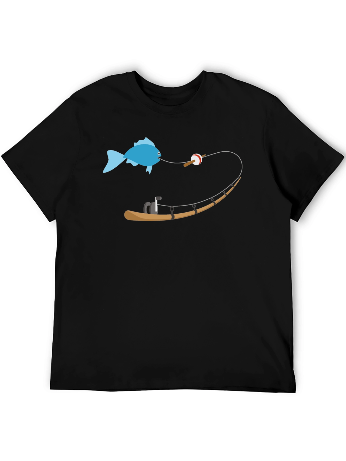 Funny Fishing T-Shirt - Blue Fish Design