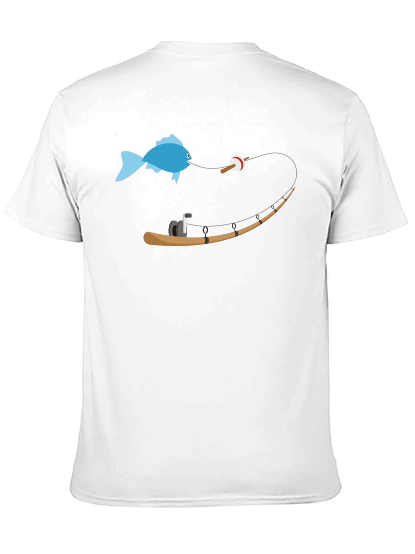 Funny Fishing T-Shirt - Blue Fish Design