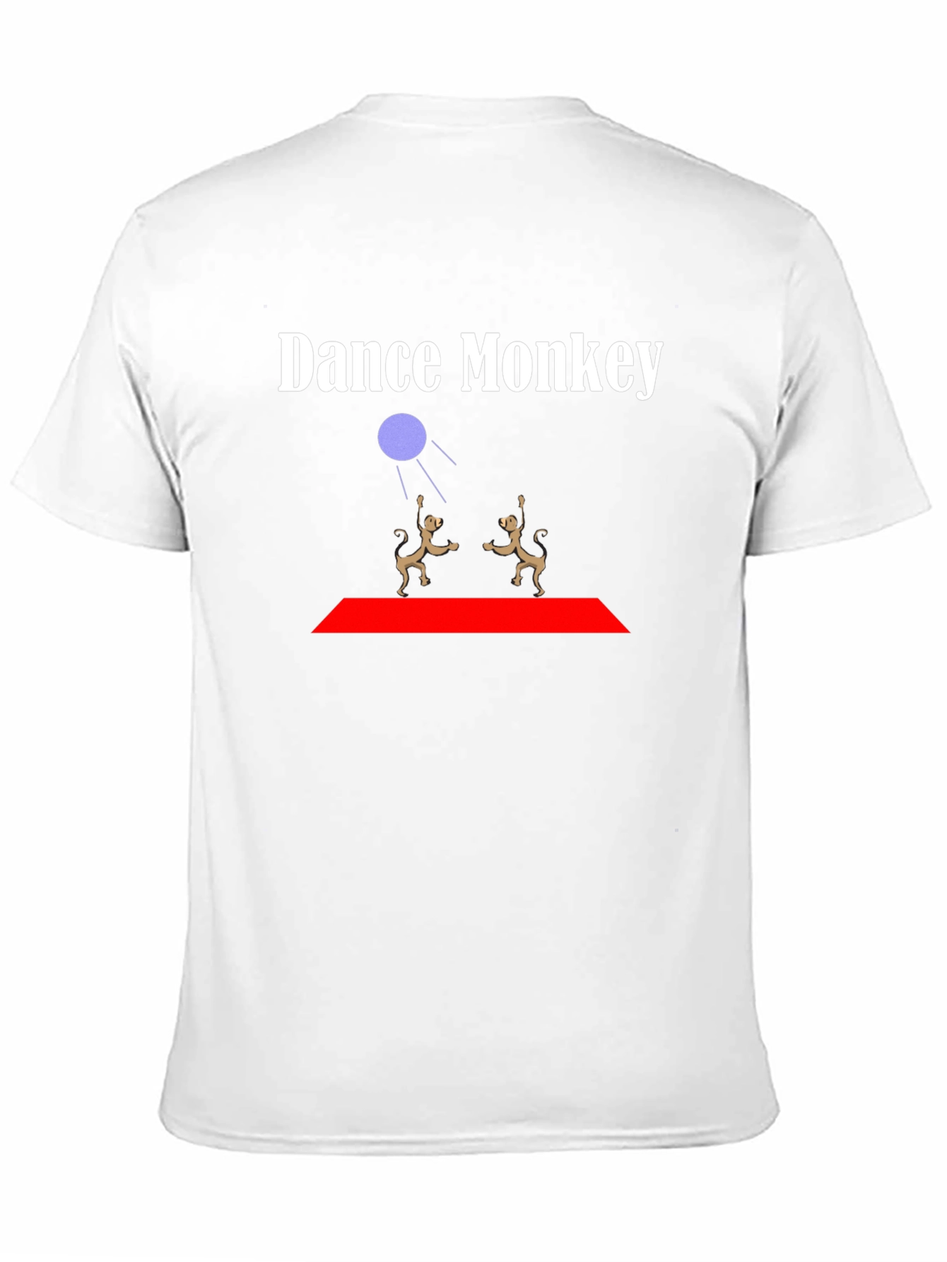 Dance Monkey Graphic Tee - Black Cotton T-Shirt