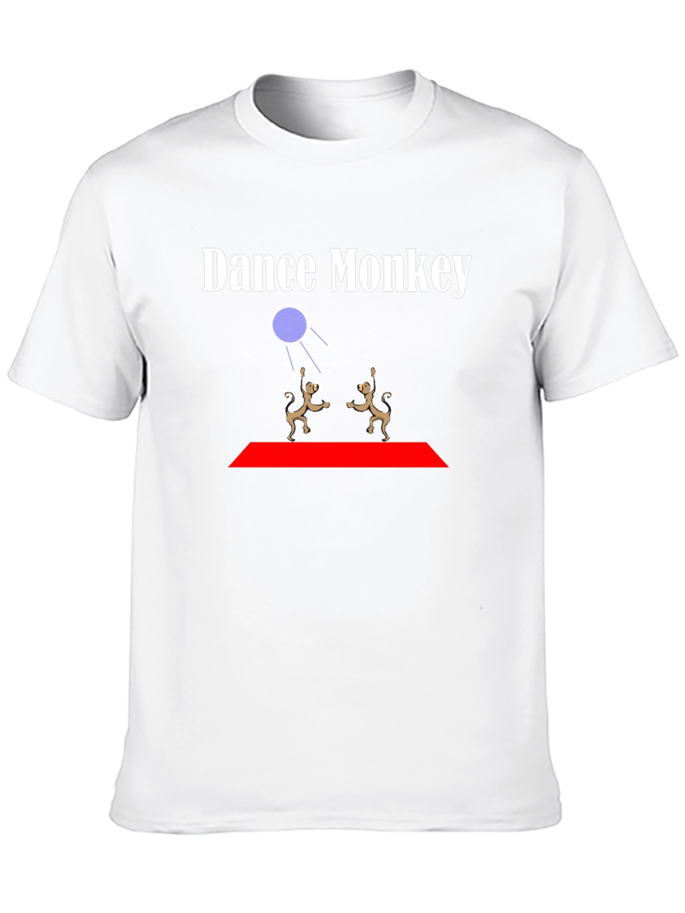 Dance Monkey Graphic Tee - Black Cotton T-Shirt
