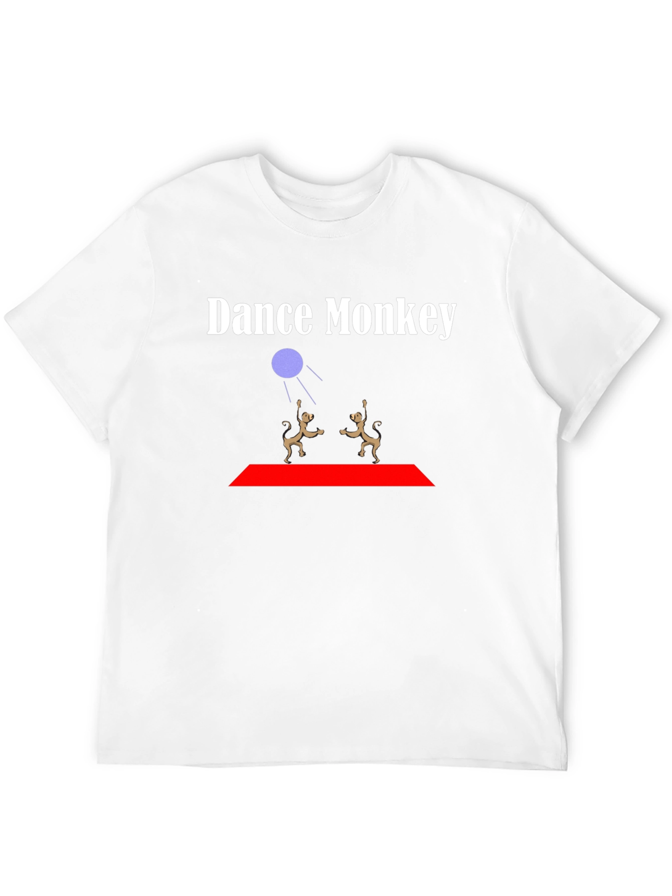 Dance Monkey Graphic Tee - Black Cotton T-Shirt