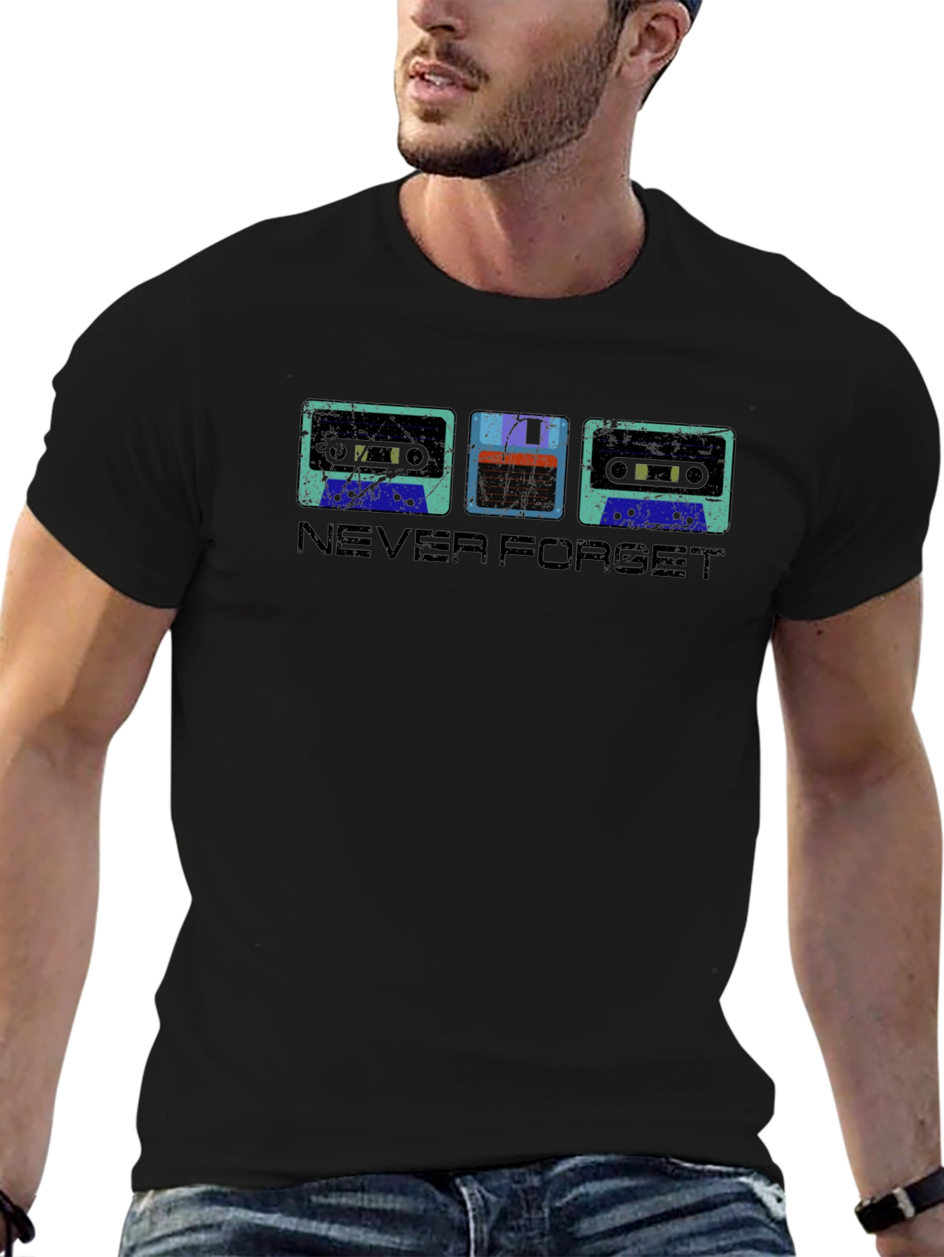 Retro Media T-Shirt - Never Forget