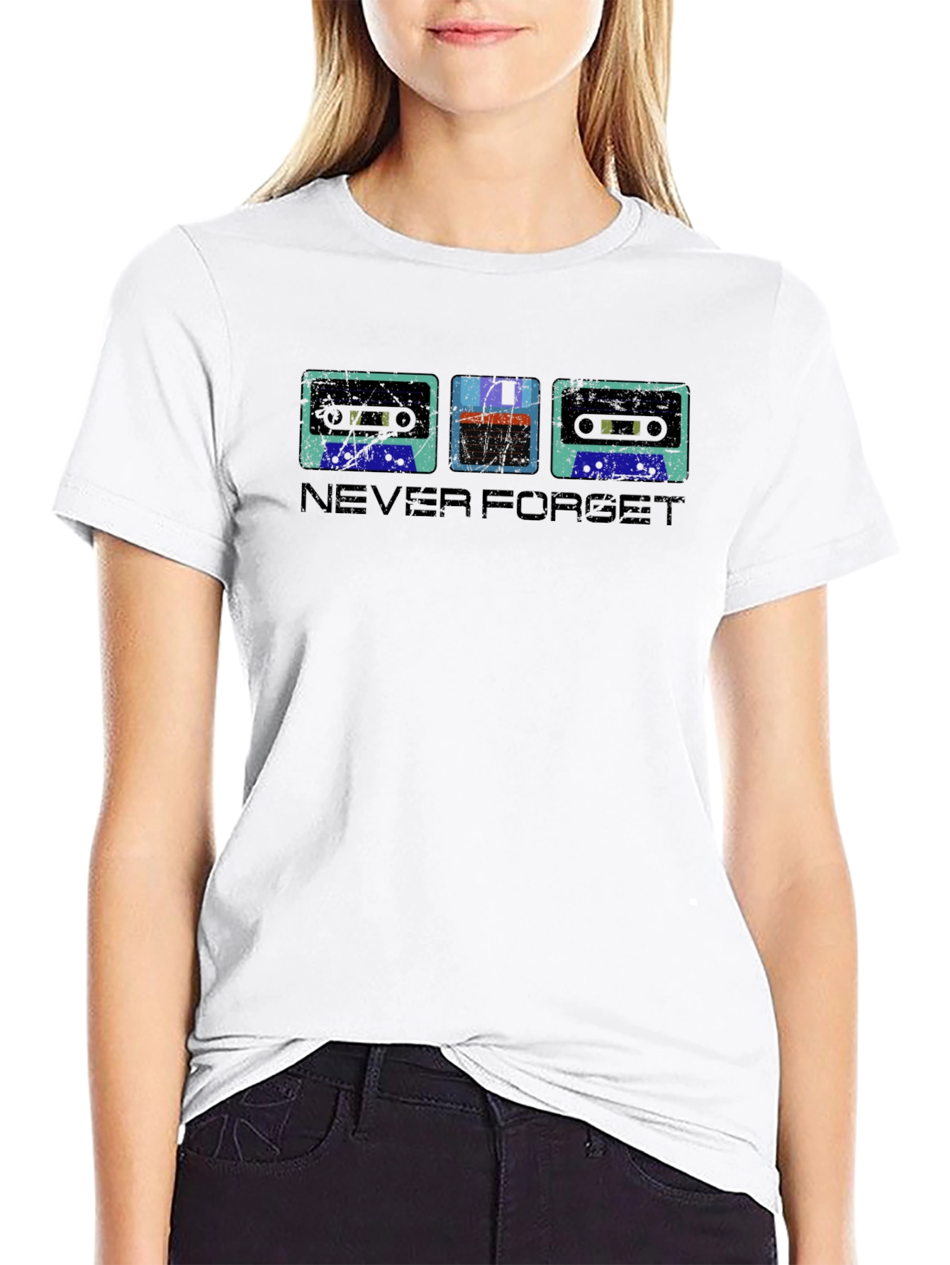 Retro Media T-Shirt - Never Forget