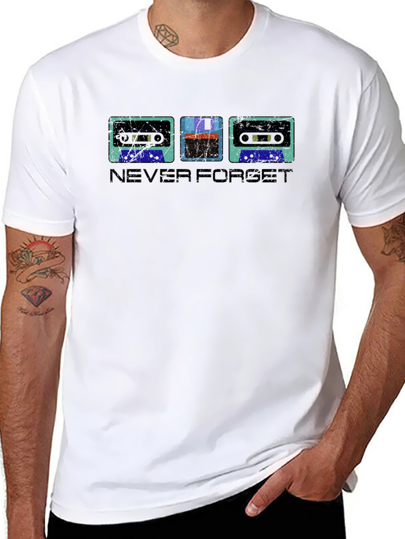Retro Media T-Shirt - Never Forget