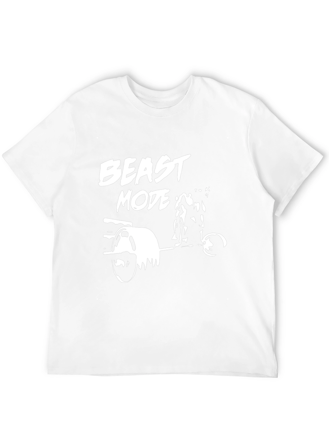 Beast Mode Weightlifting Graphic Tee - Black Cotton