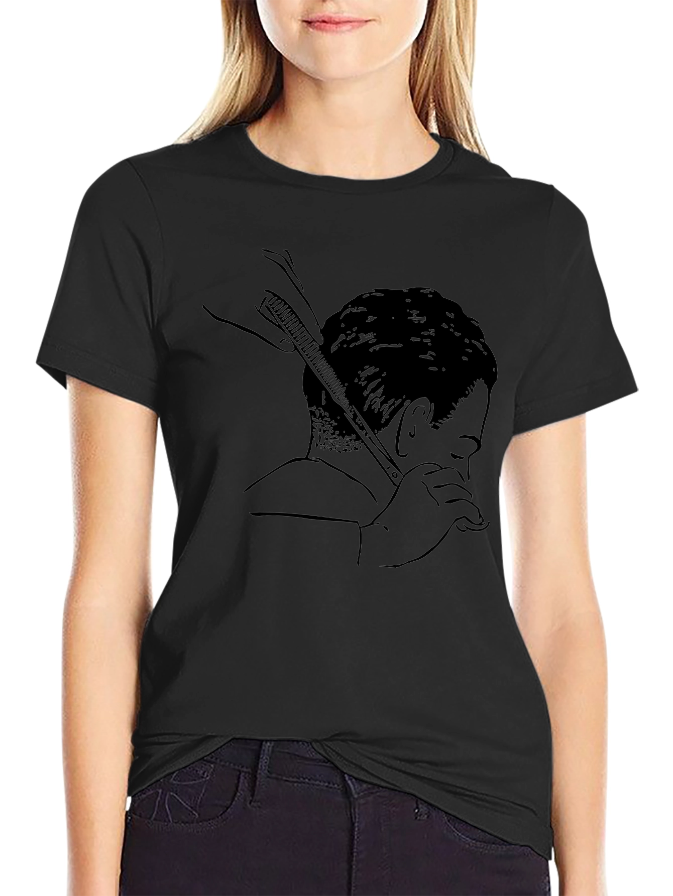 Barber Sketch Graphic T-Shirt - Mens