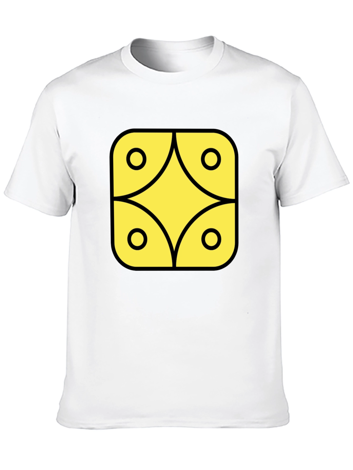 Geometric Graphic Tee - Black