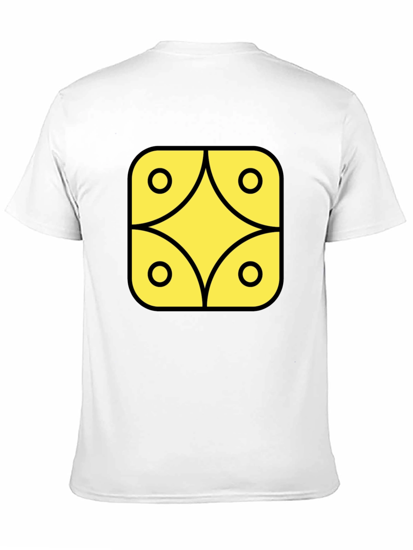 Geometric Graphic Tee - Black
