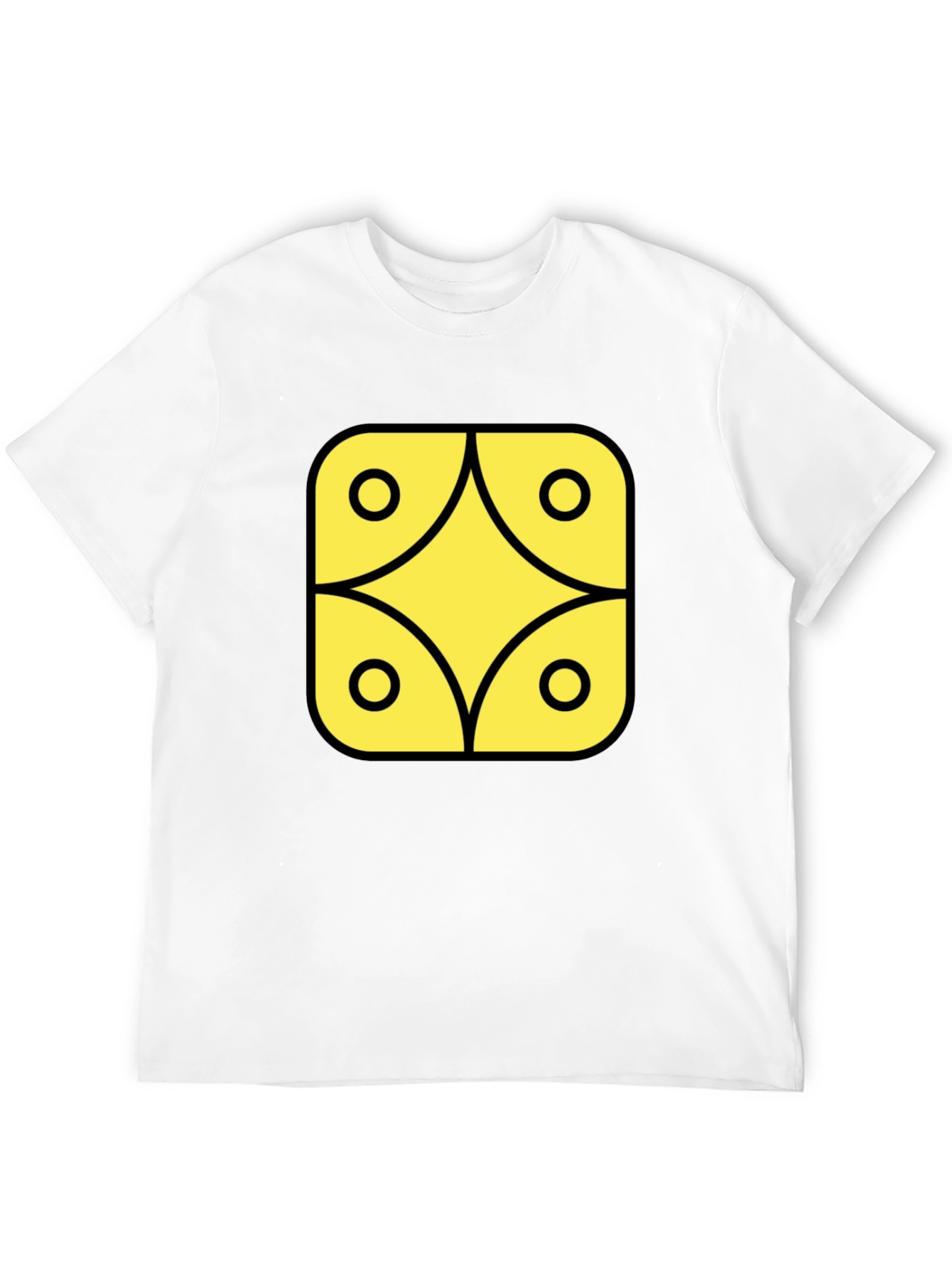 Geometric Graphic Tee - Black