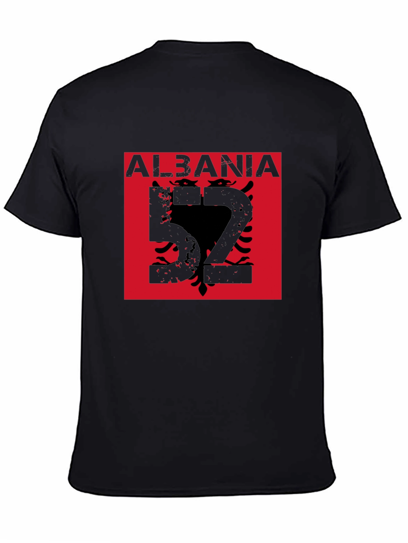 Albania Eagle Graphic T-Shirt - Black