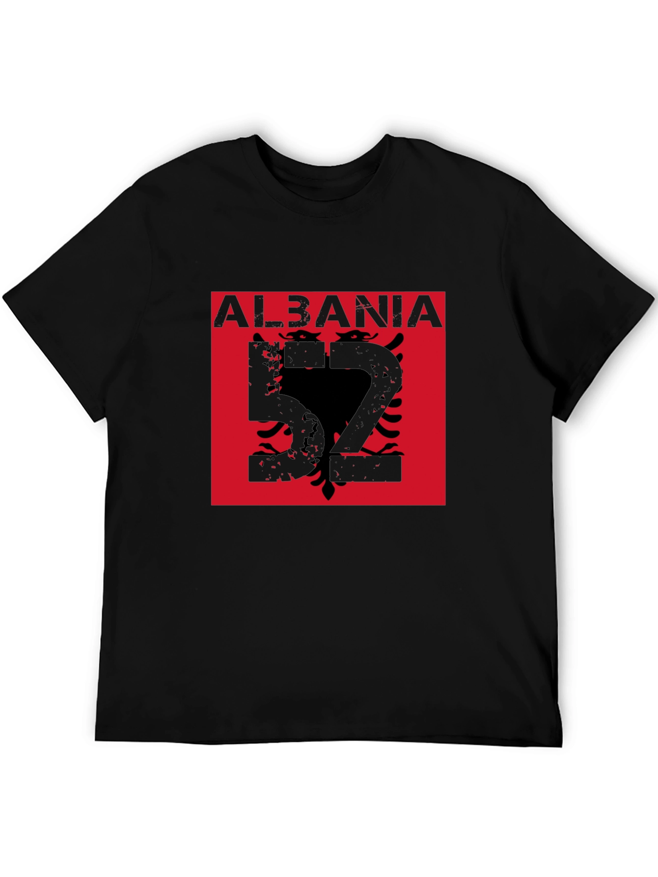 Albania Eagle Graphic T-Shirt - Black