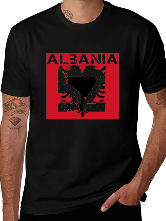 Albania Eagle Graphic T-Shirt - Black
