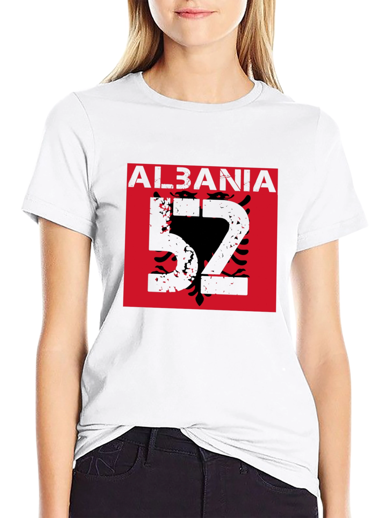 Albania Eagle Graphic T-Shirt - Black