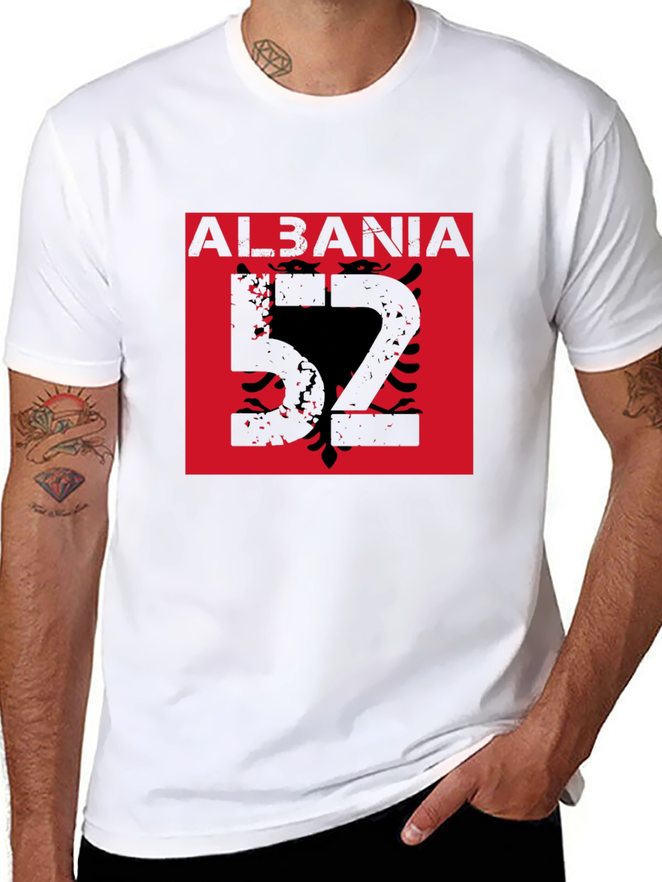 Albania Eagle Graphic T-Shirt - Black