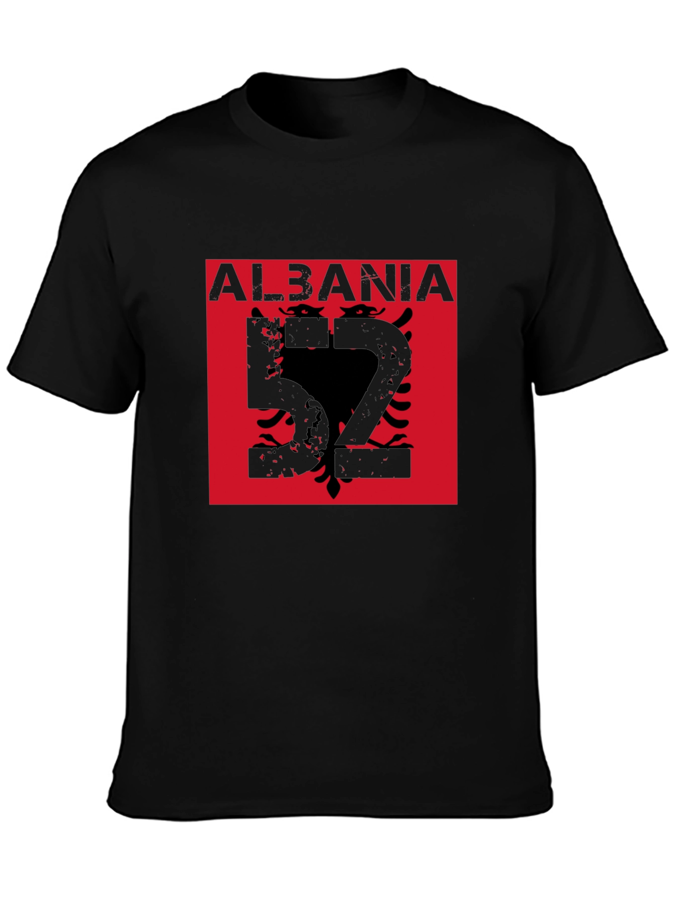 Albania Eagle Graphic T-Shirt - Black