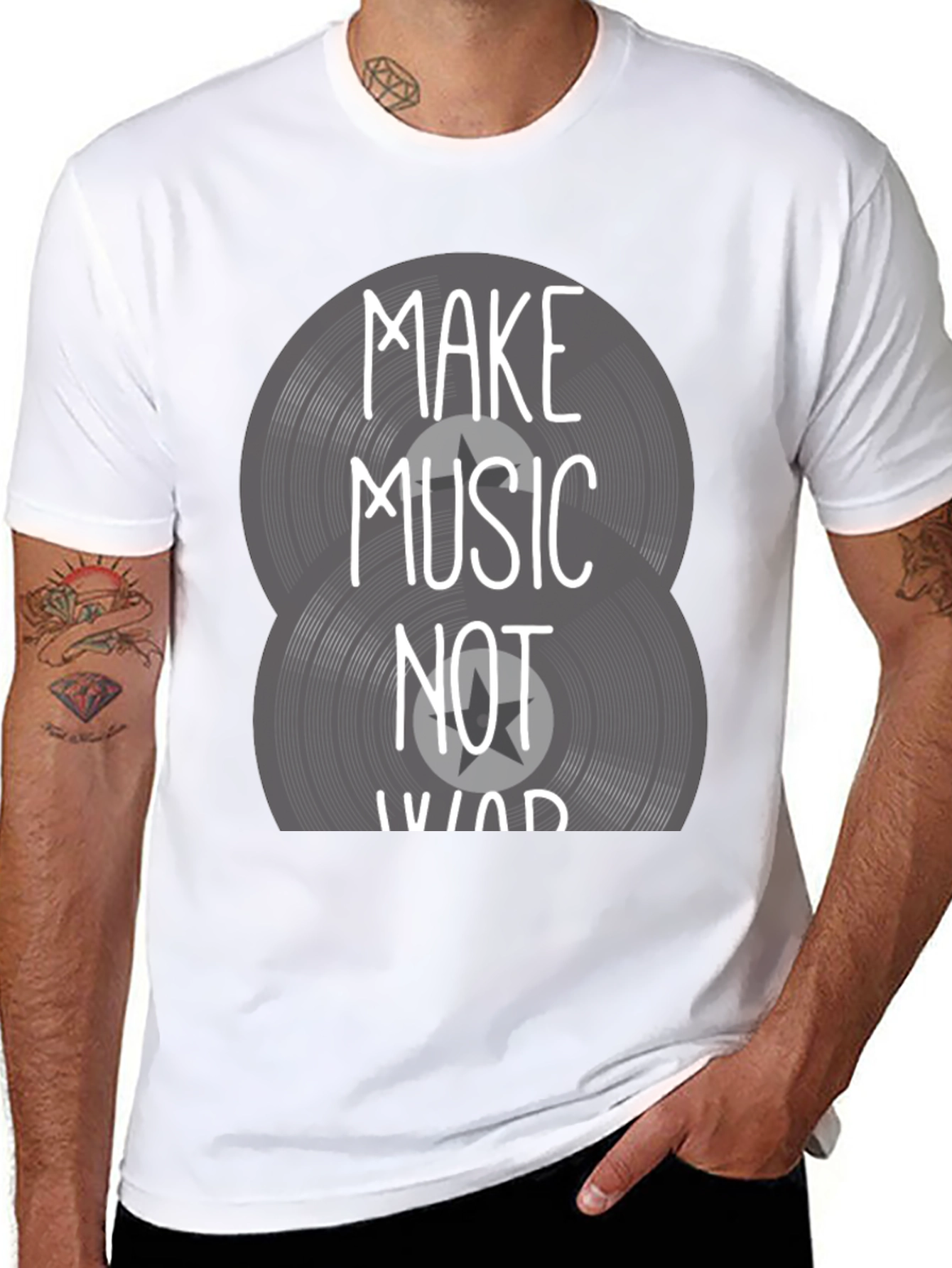 Make Music Not War Graphic Tee