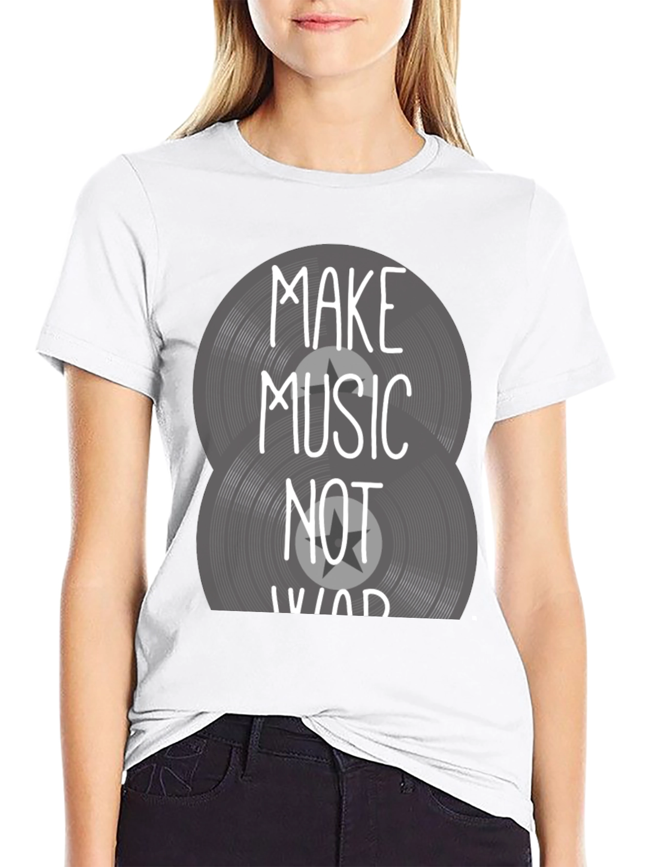 Make Music Not War Graphic Tee