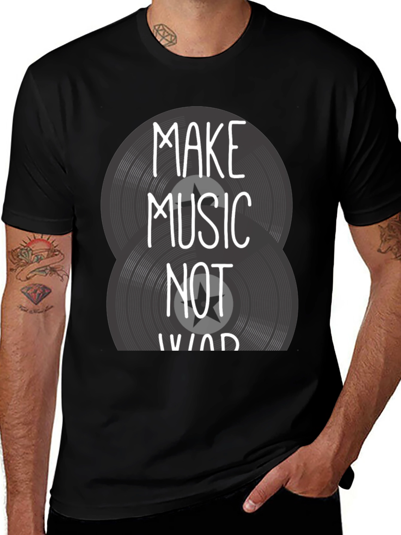 Make Music Not War Graphic Tee