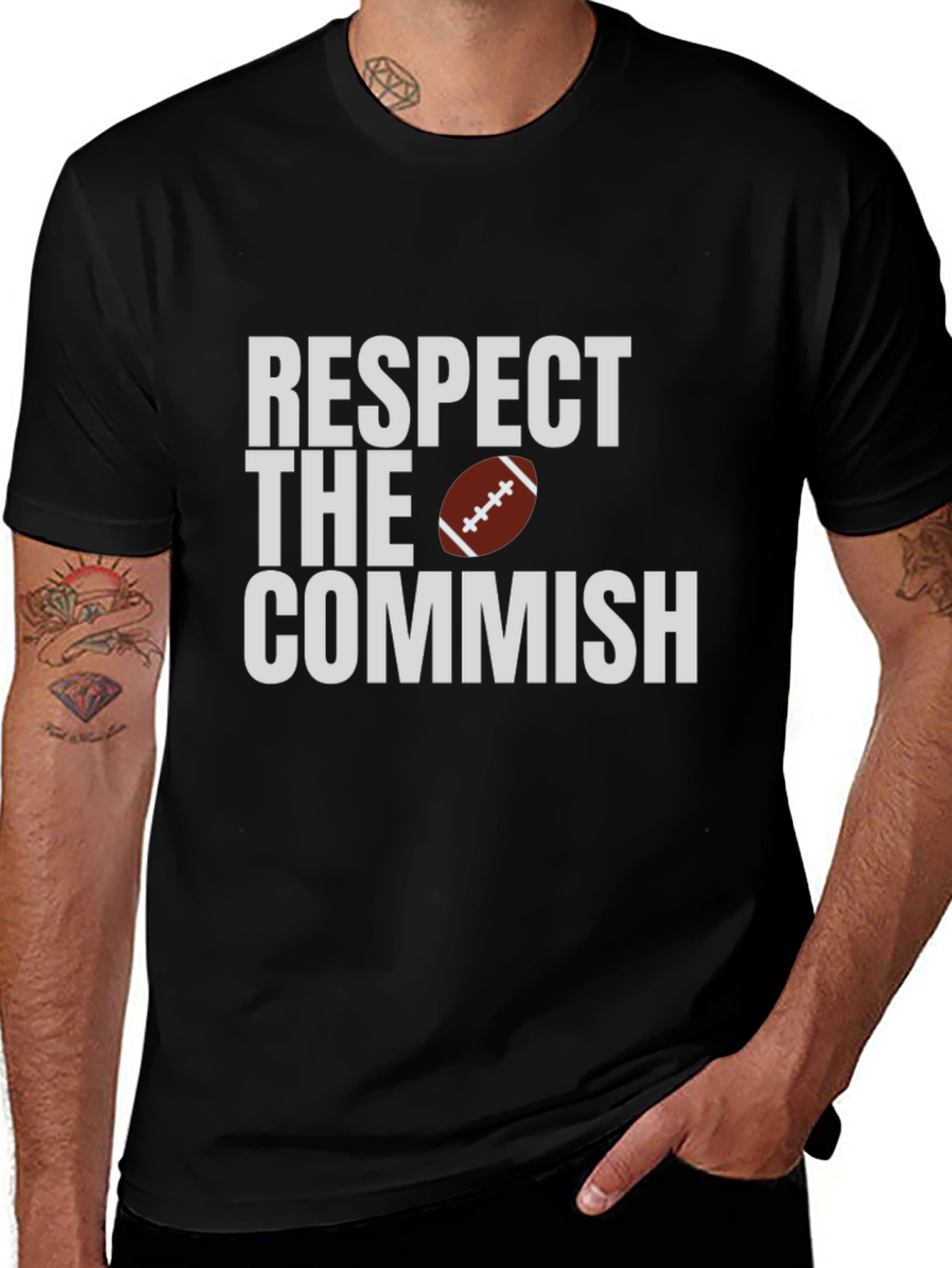 Respect the Commish T-Shirt - Football Fan Tee