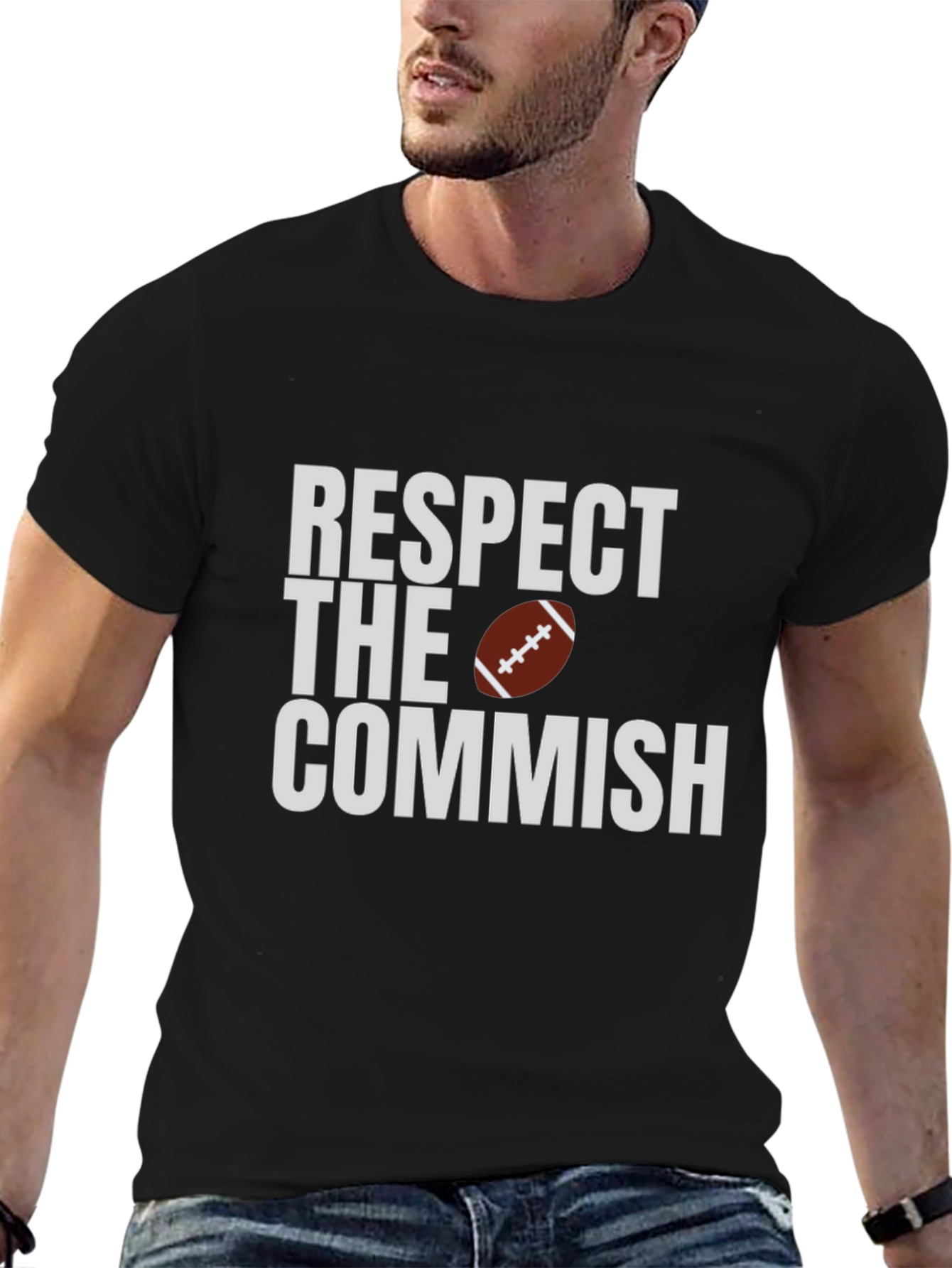Respect the Commish T-Shirt - Football Fan Tee