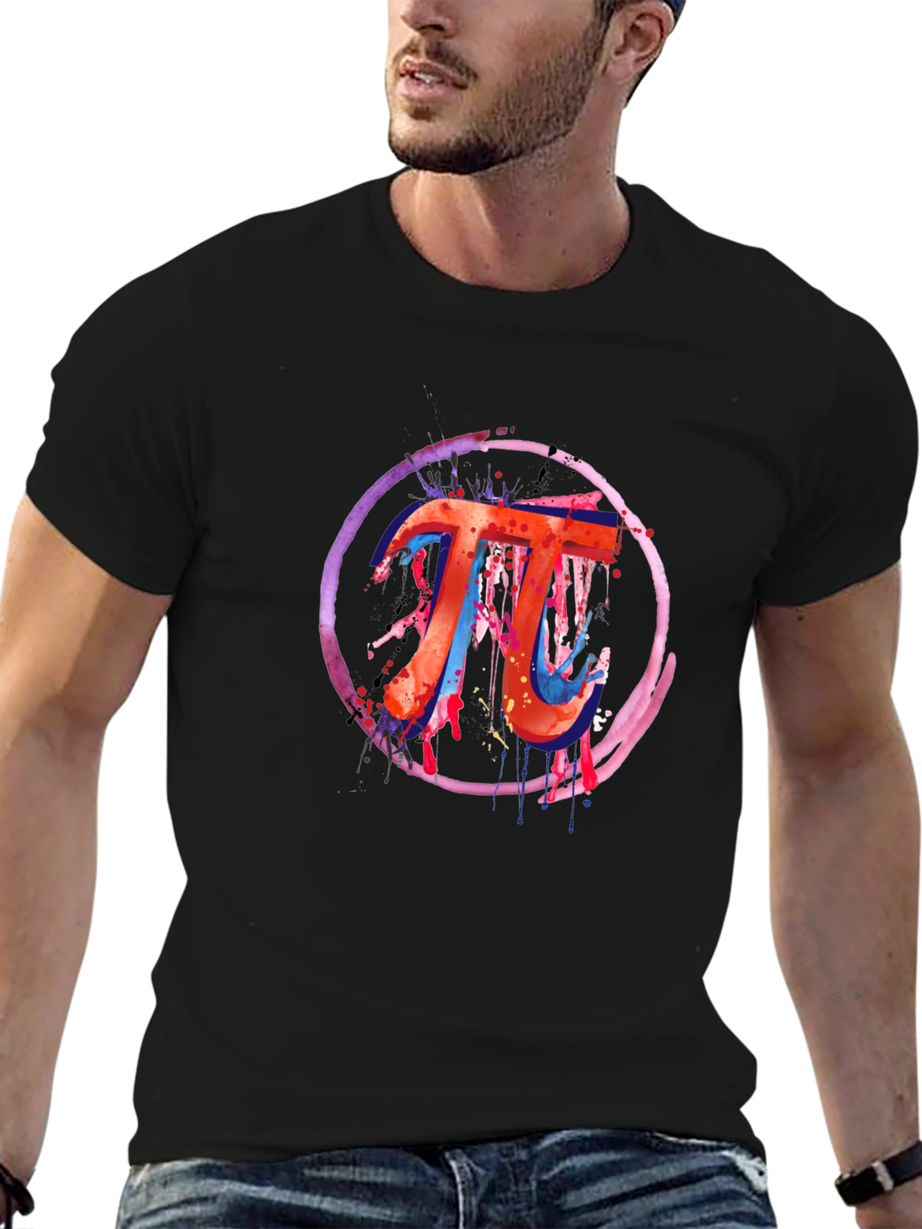 Math Pi Symbol Graphic Tee
