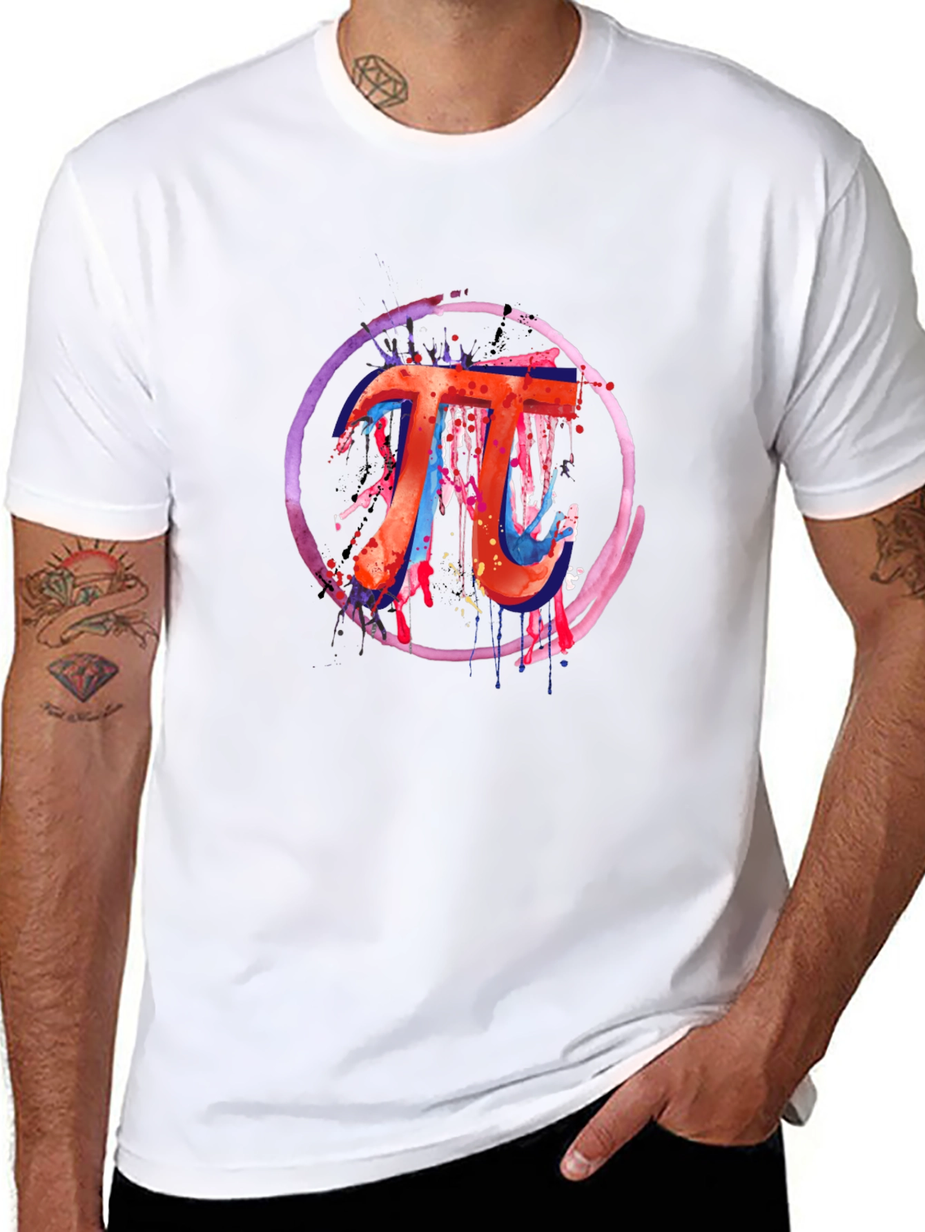 Math Pi Symbol Graphic Tee