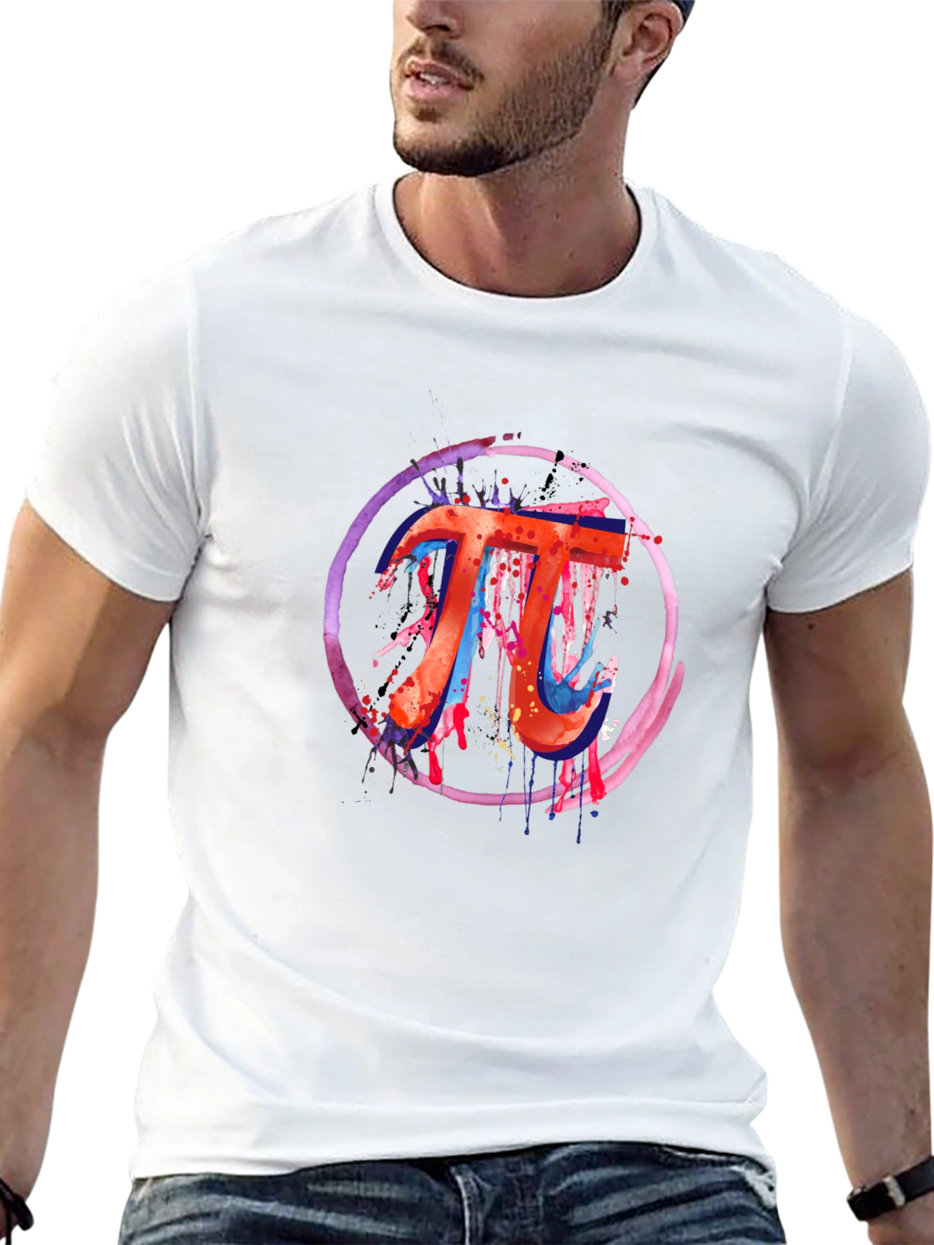 Math Pi Symbol Graphic Tee
